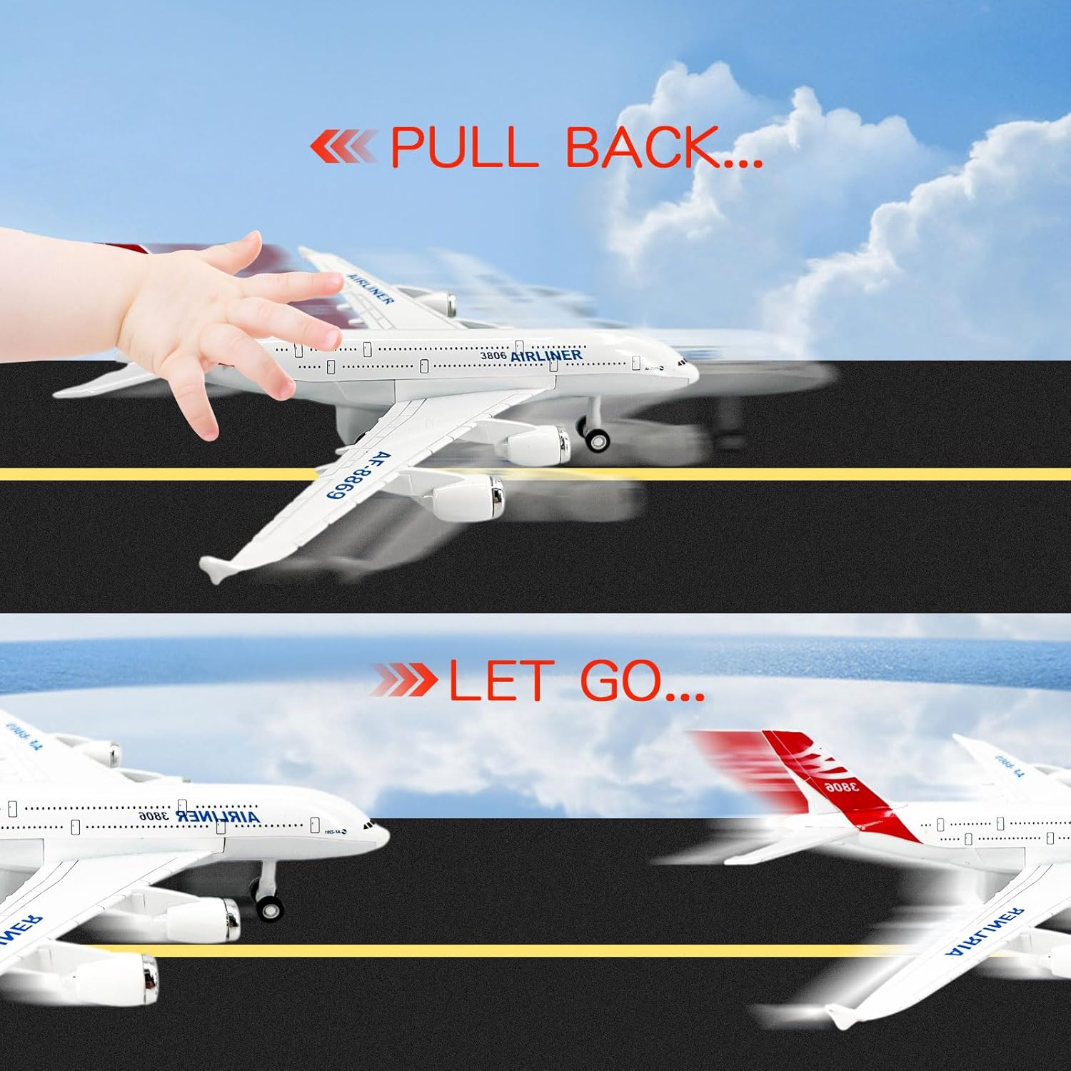 Zubaida's Plane Toy - 757-6 - Image 4