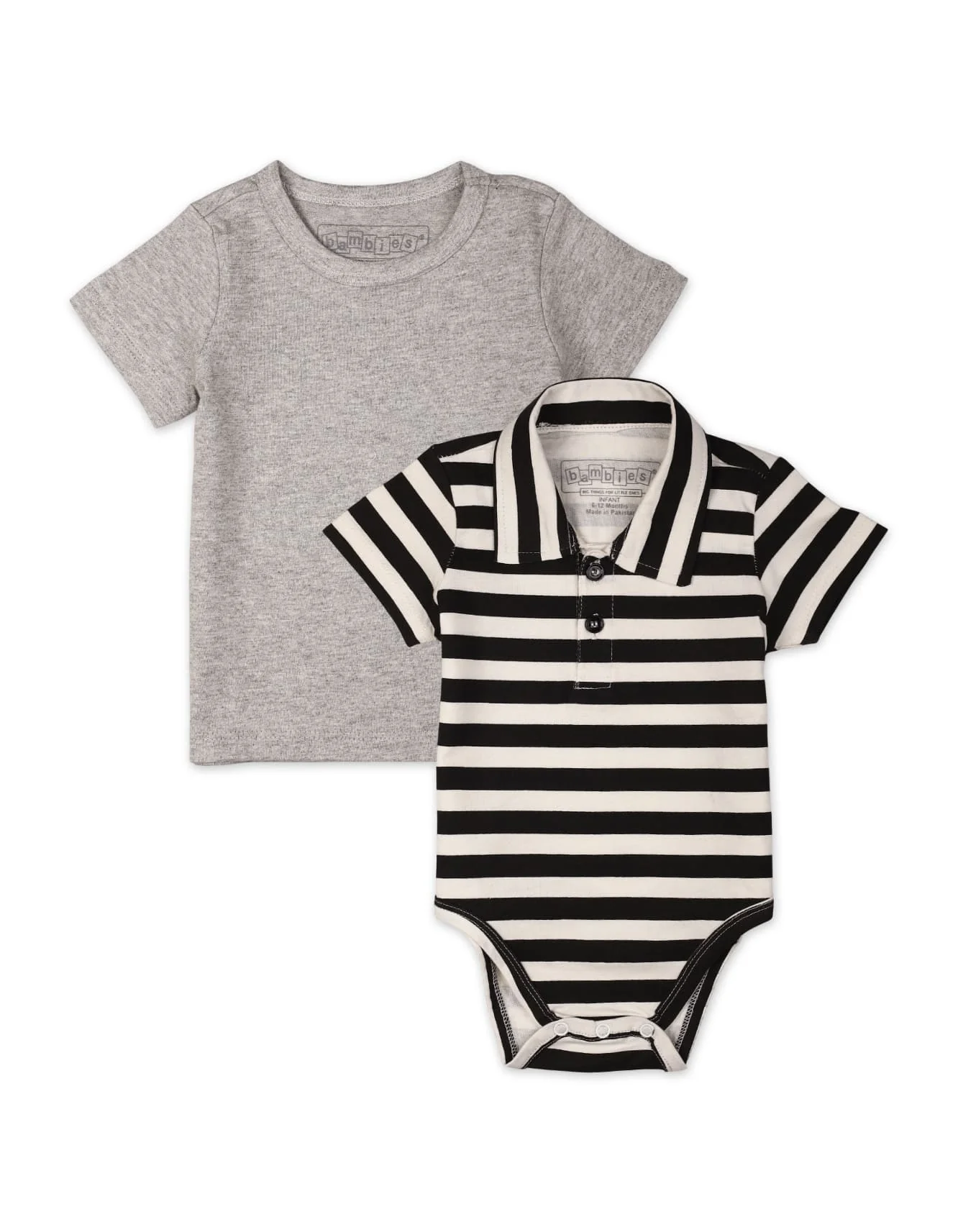 Zubaida's 2 Pcs Polo Bodysuit & T-Shirt
