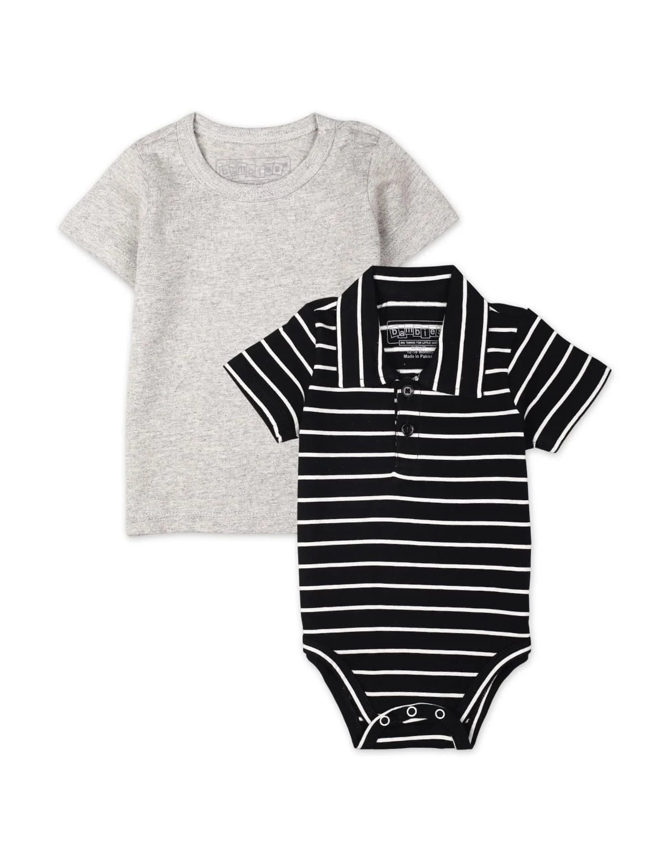 Zubaida's 2 Pcs Polo Bodysuit & T-Shirt