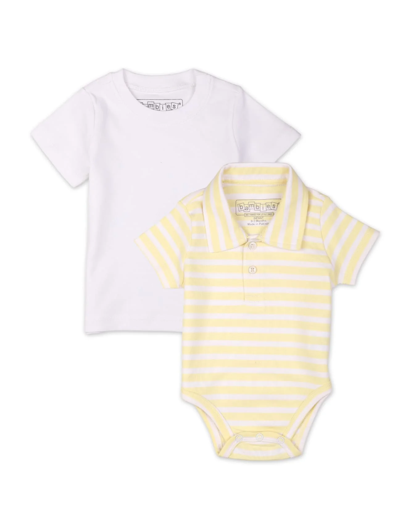 Zubaida's 2 Pcs Polo Bodysuit & T-Shirt