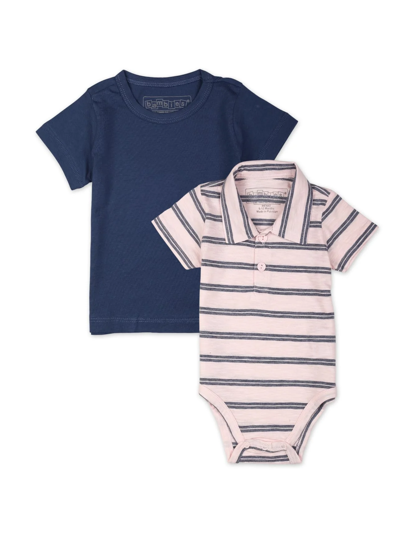 Zubaida's 2 Pcs Polo Bodysuit & T-Shirt