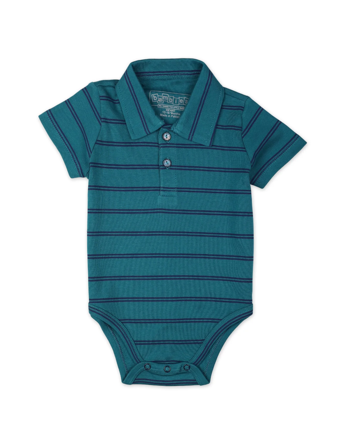 Zubaida's 2 Pcs Polo Bodysuit & T-Shirt - Image 3