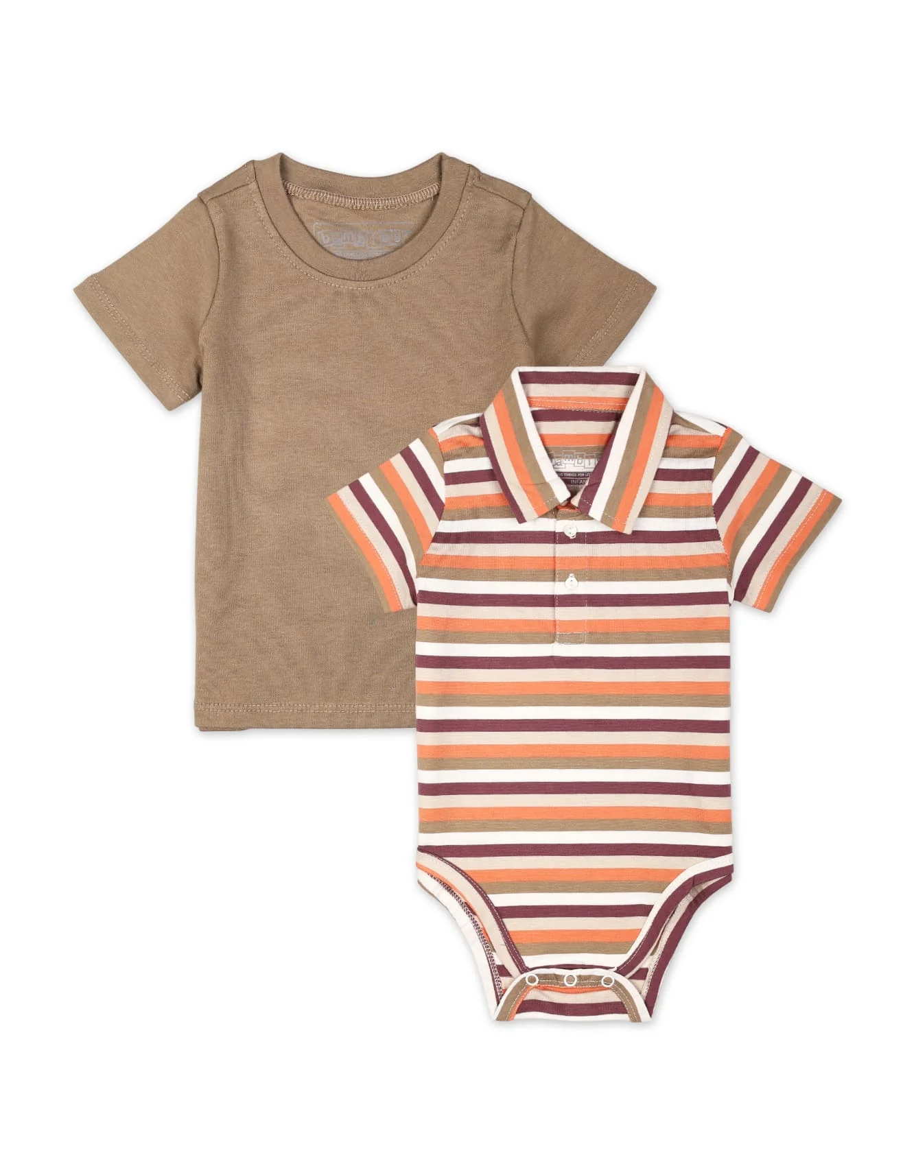 Zubaida's 2 Pcs Polo Bodysuit & T-Shirt