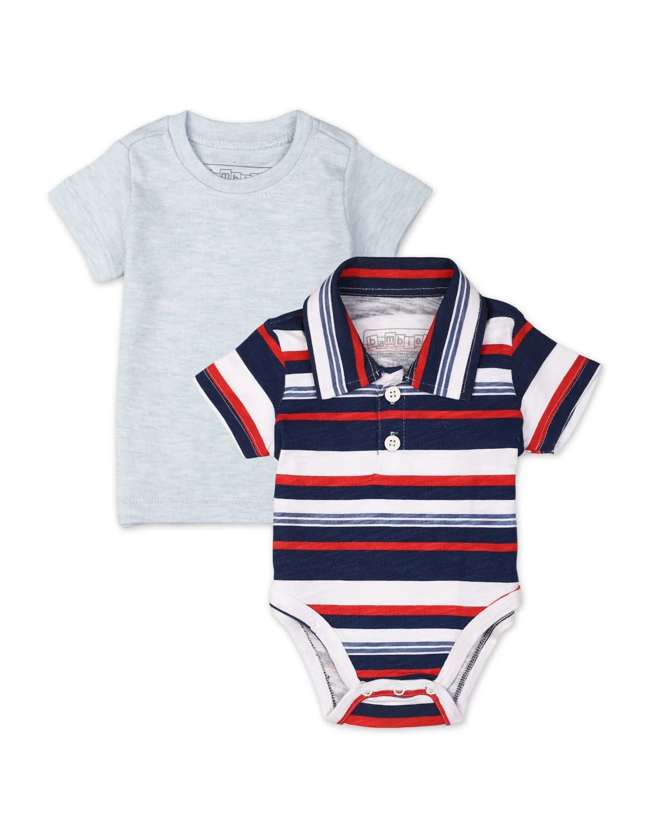 Zubaida's 2 Pcs Polo Bodysuit & T-Shirt