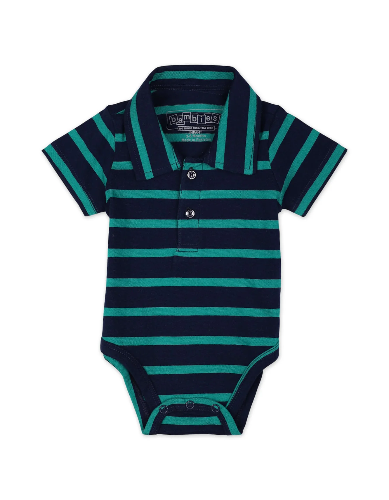 Zubaida's 2 Pcs Polo Bodysuit & T-Shirt - Image 3