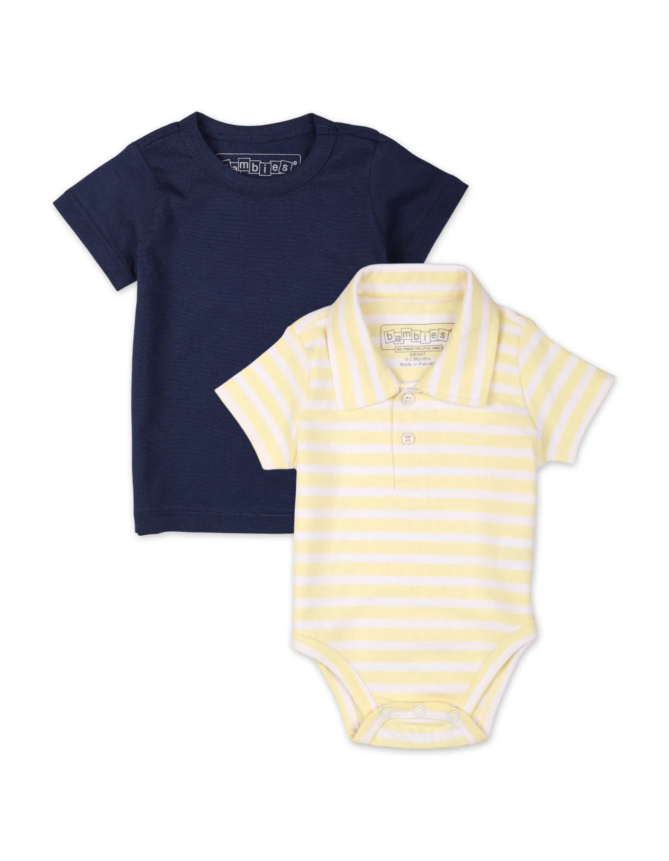 Zubaida's 2 Pcs Polo Bodysuit & T-Shirt