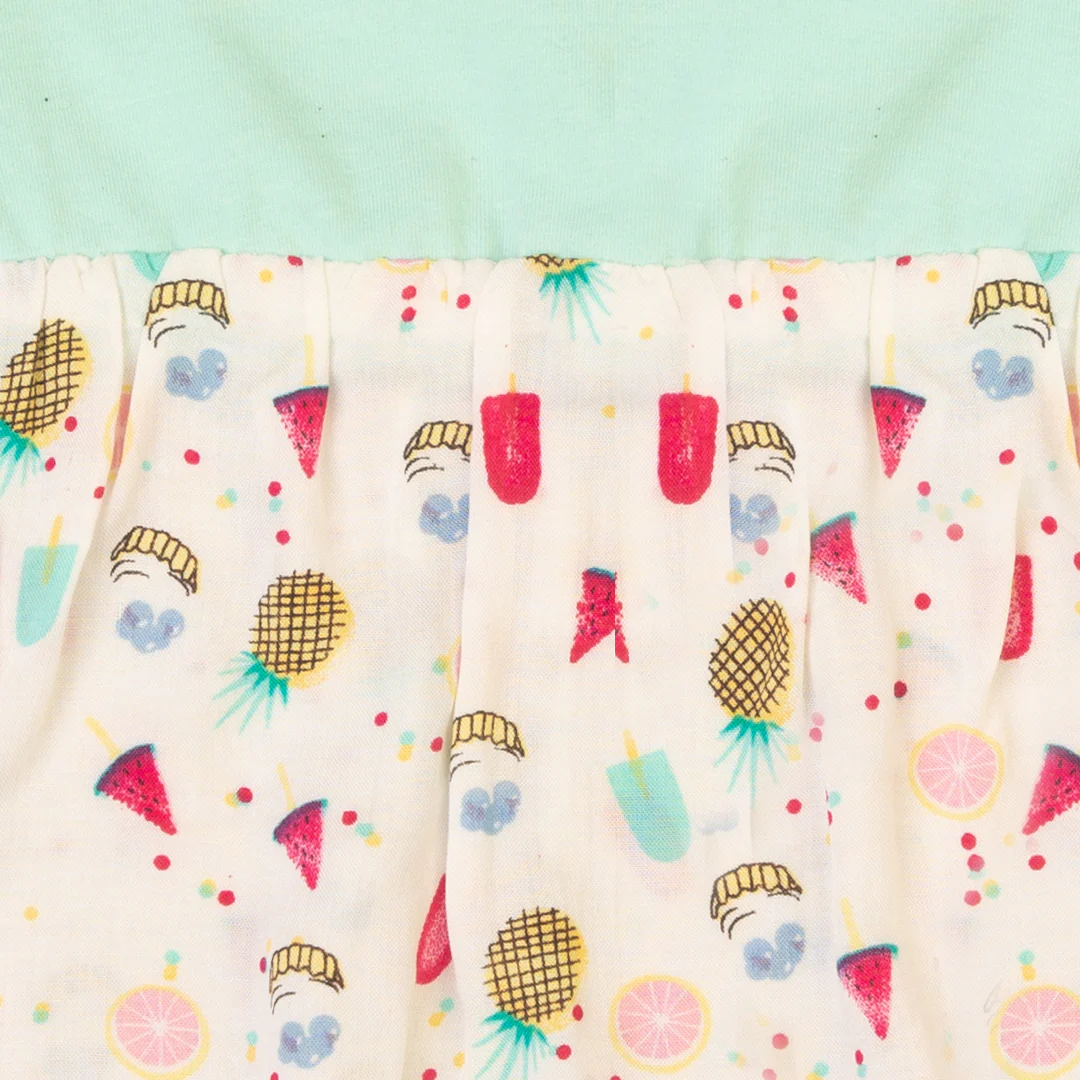 Zubaida's Novelty Print Two Tones Romper - Image 3