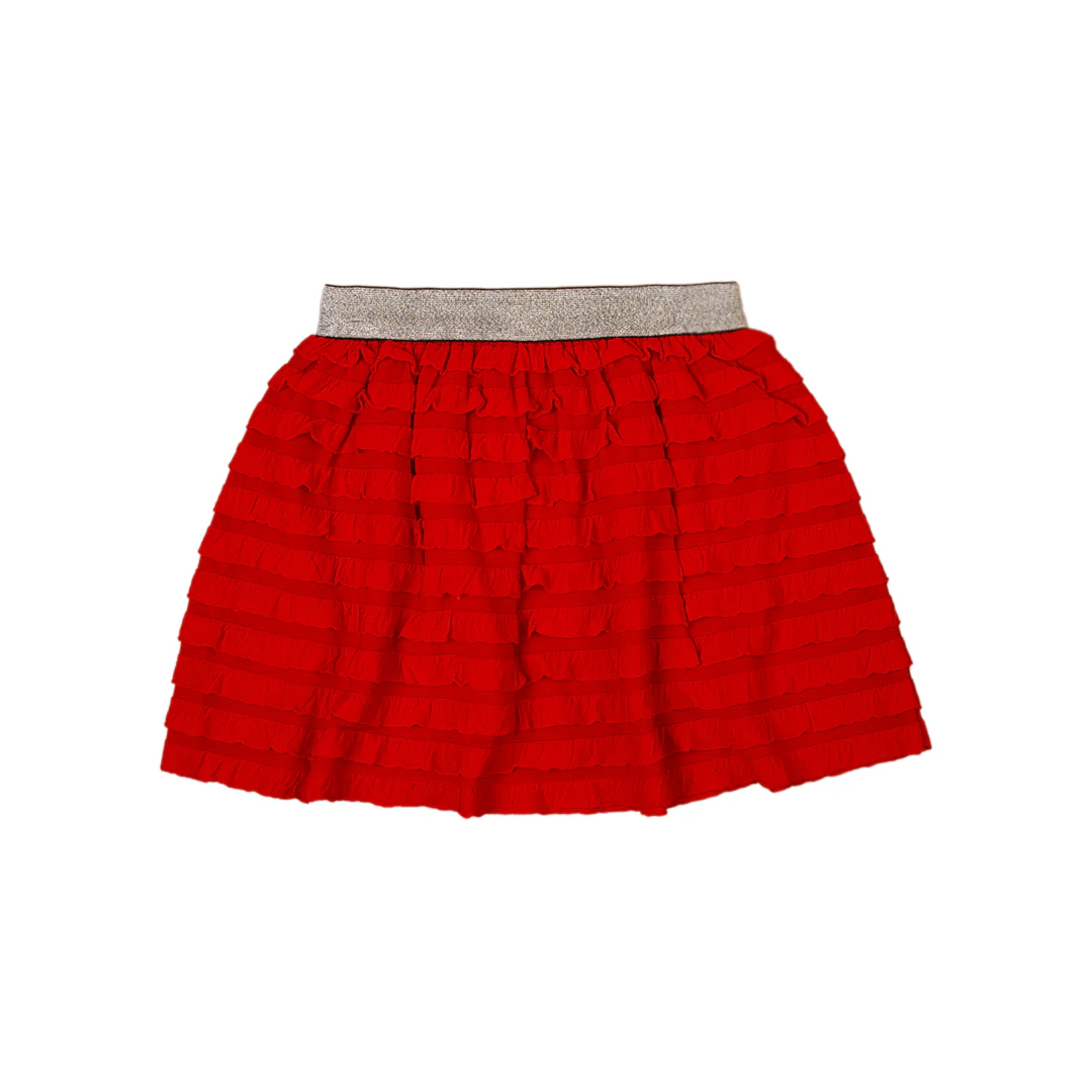 Zubaida's Red Ruffle Skirt