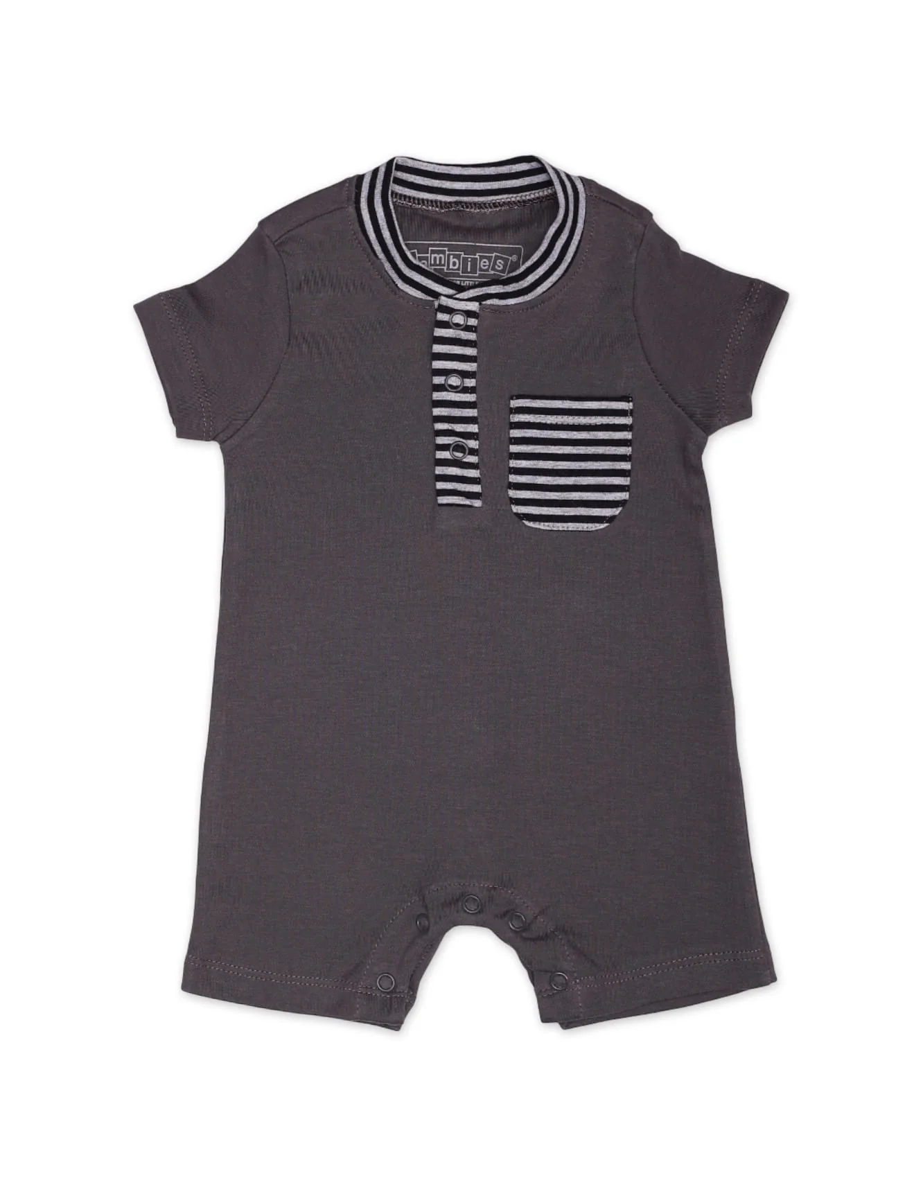Zubaida's Contrast Collar & Pocket Romper