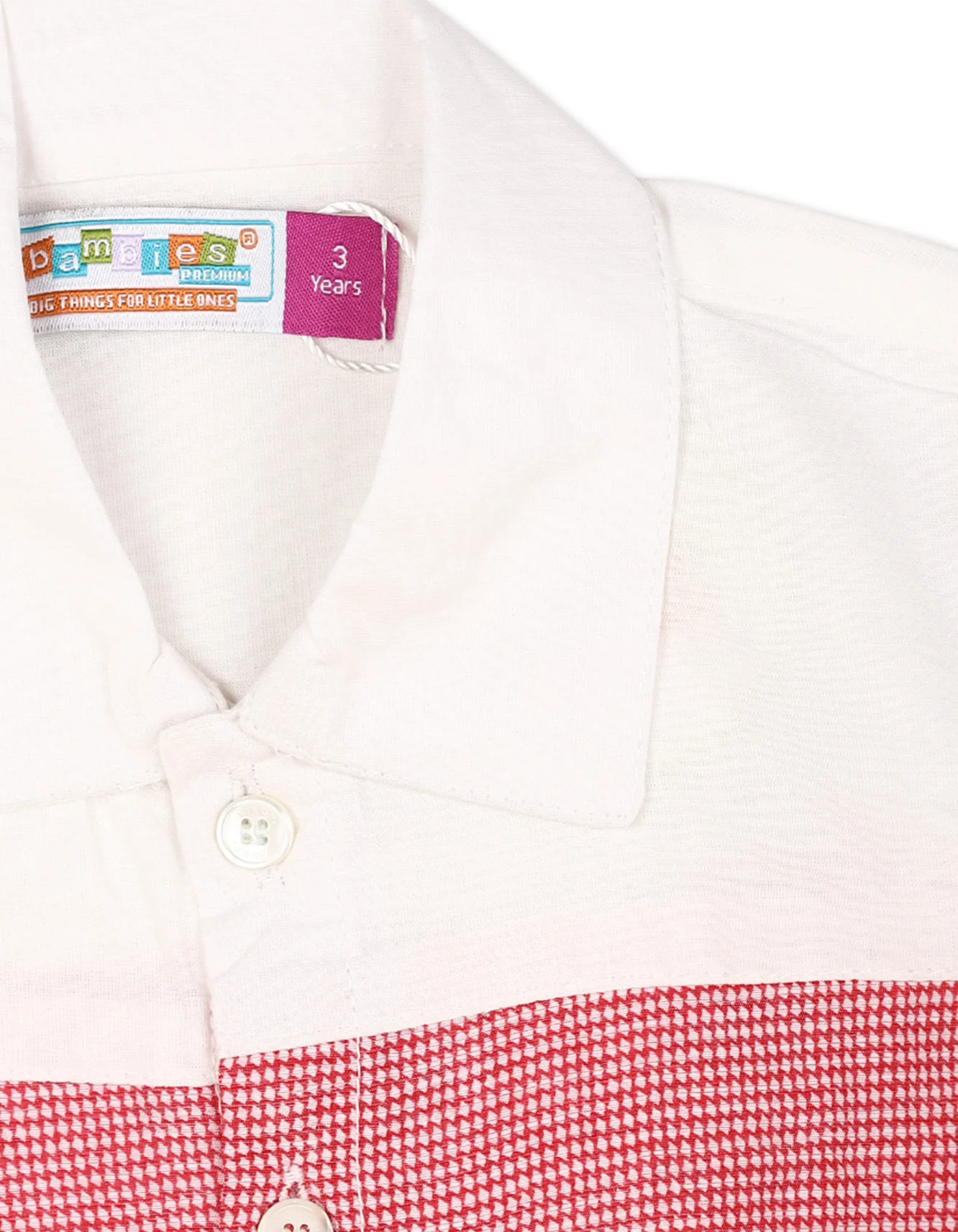 Zubaida's Retro Style Two-Tones Short-Sleeves Shirt - Image 2