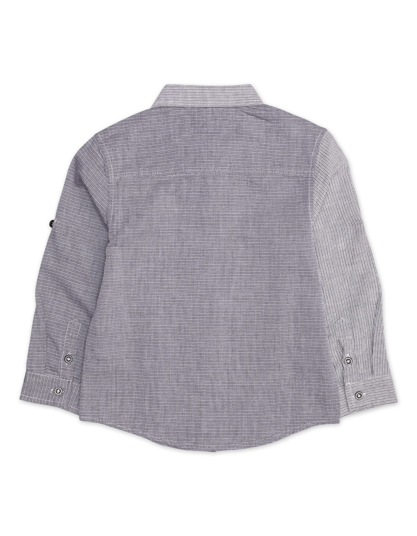 Zubaida's Full Sleeves Contemporary Two-Tone Shirt - Image 2