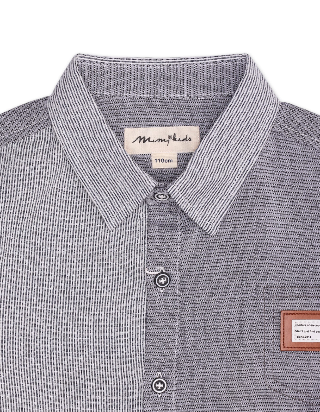 Zubaida's Full Sleeves Contemporary Two-Tone Shirt - Image 3