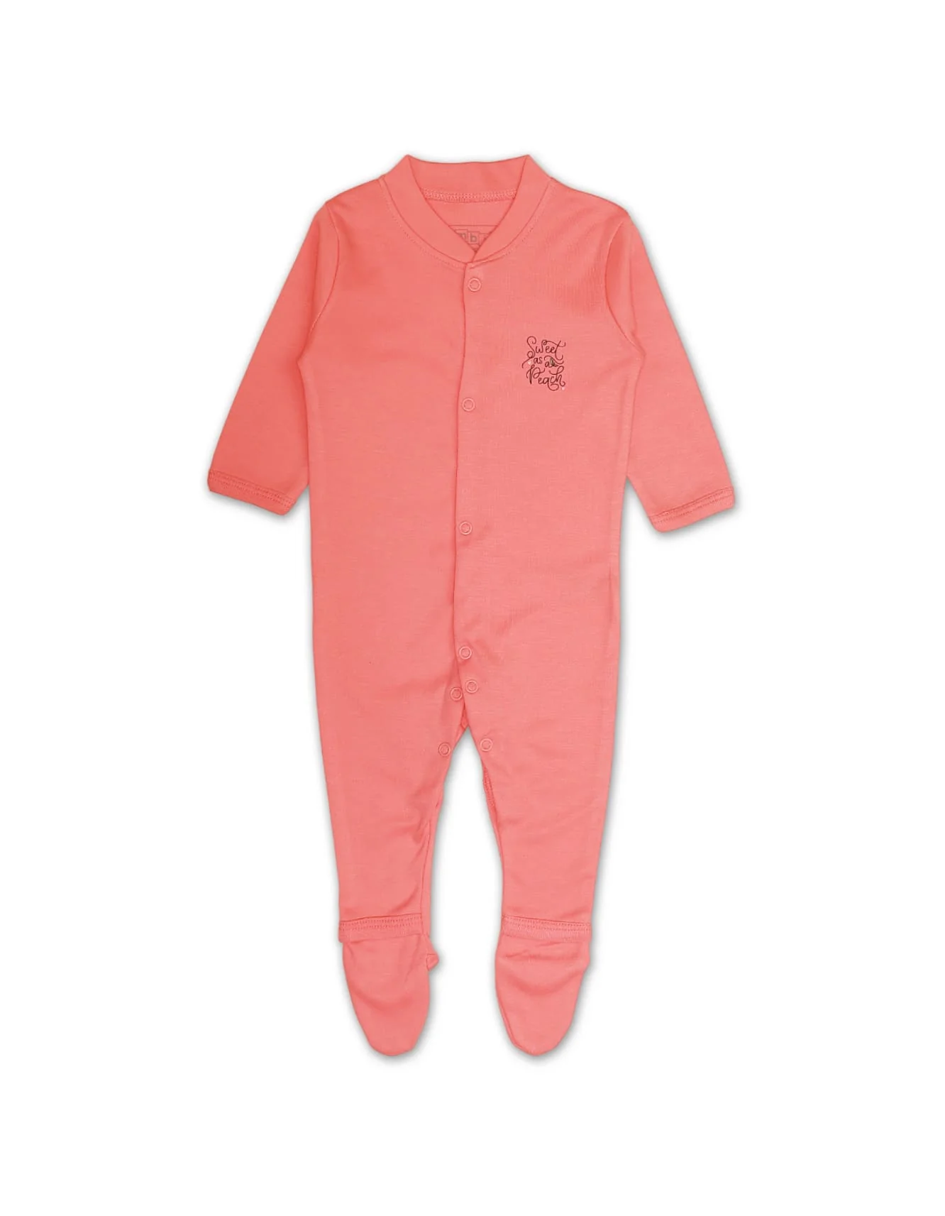 Zubaida's Sleep Suit Set Peach Fruity Theme - Image 2