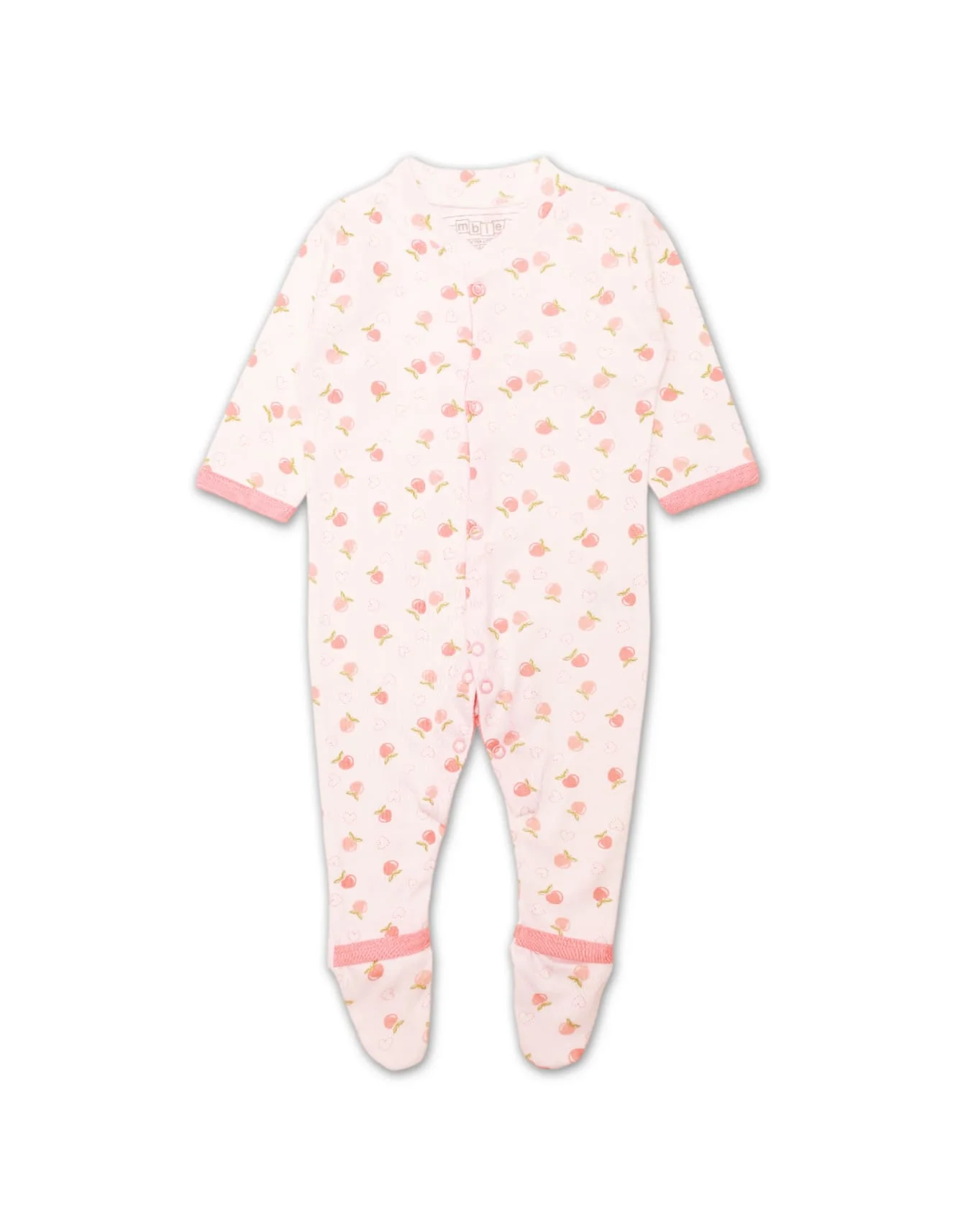Zubaida's Sleep Suit Set Peach Fruity Theme - Image 3