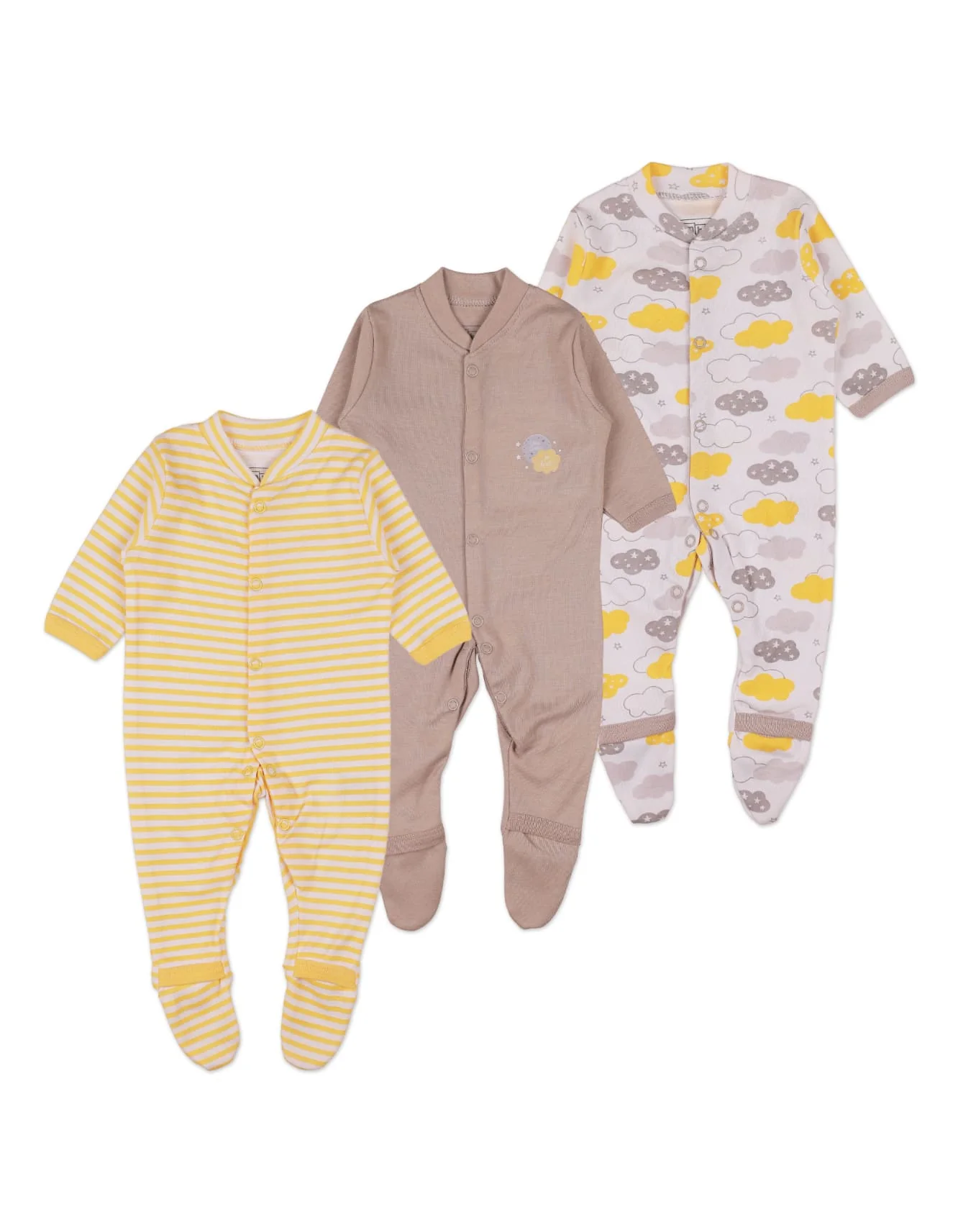 Zubaida's Sleep Suit Set PK-3 Clouds Theme Unisex