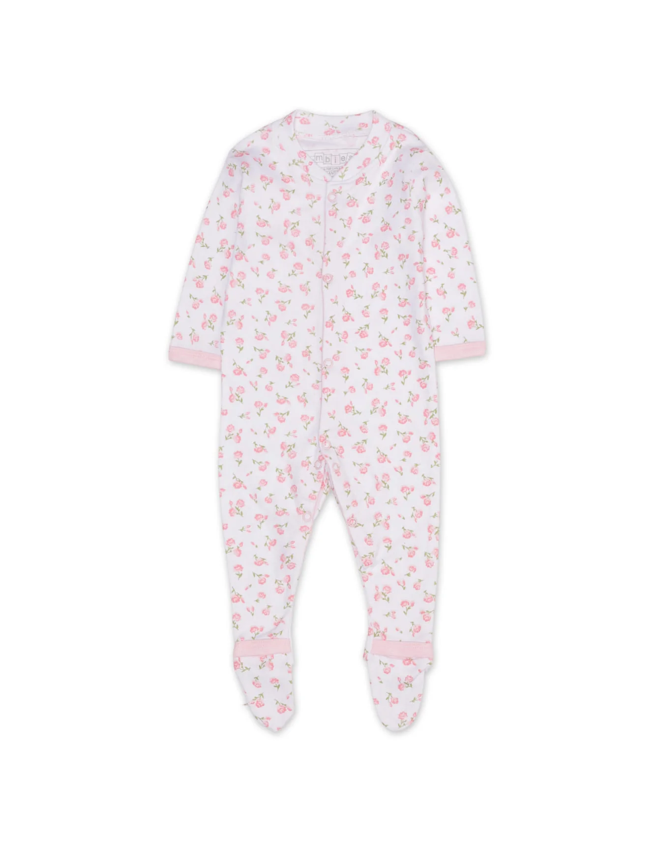 Zubaida's Sleep Suits Pack of 3 - Pink Floral Theme - Image 2