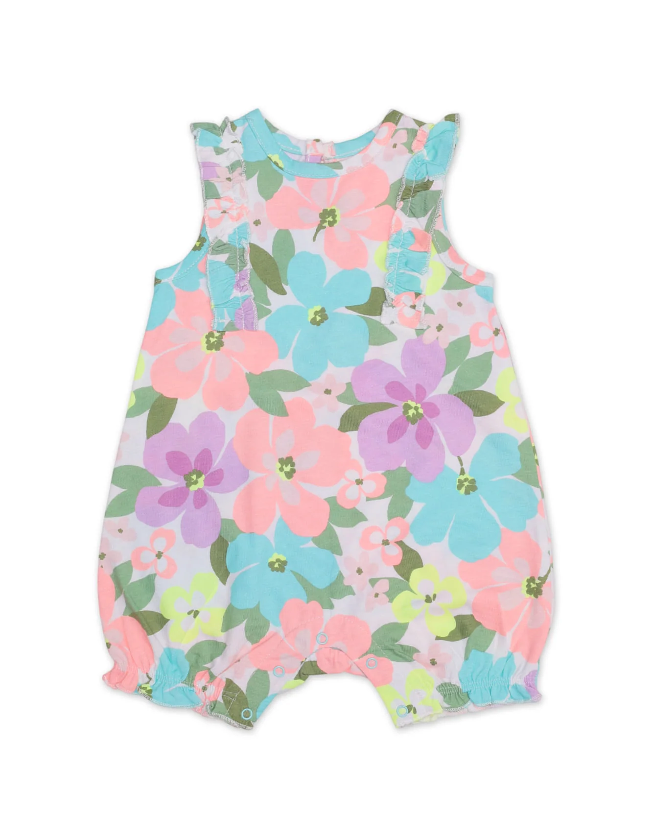 Zubaida's Sleeveless Floral Romper with a coordinating Headband - Image 2