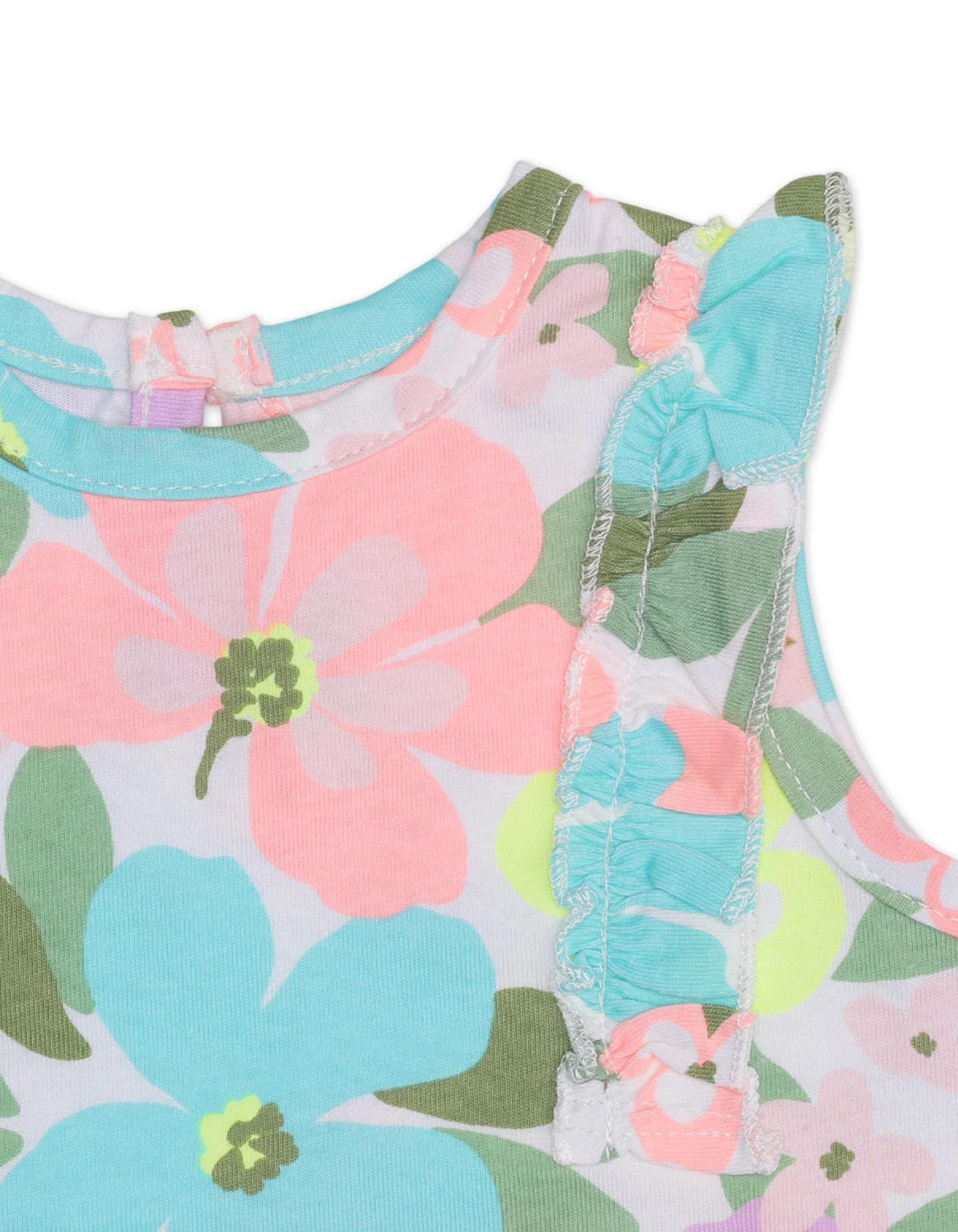Zubaida's Sleeveless Floral Romper with a coordinating Headband - Image 4