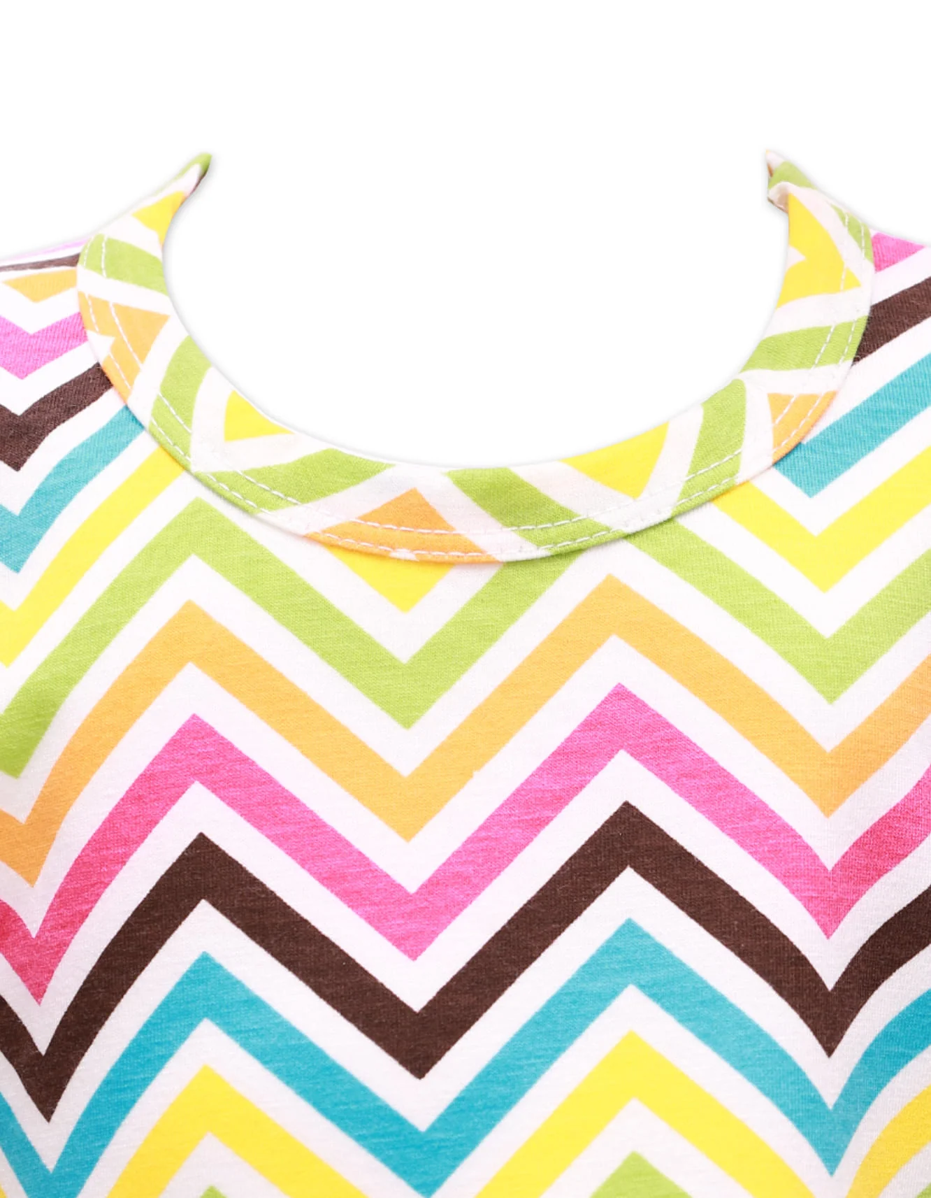 Zubaida's Sleeveless Chevron Dress - Image 3