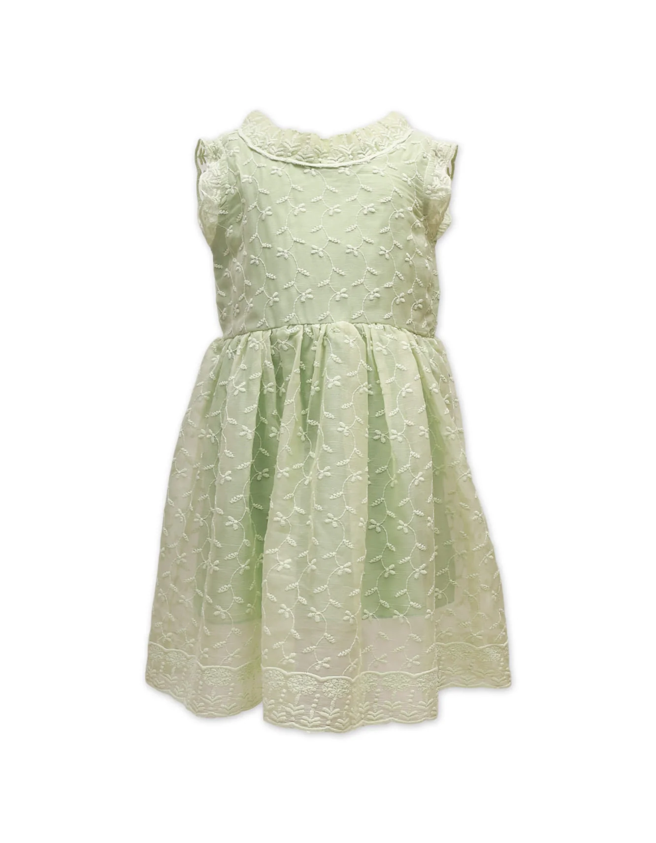 Zubaida's Sleeveless Elegant Textured Dress