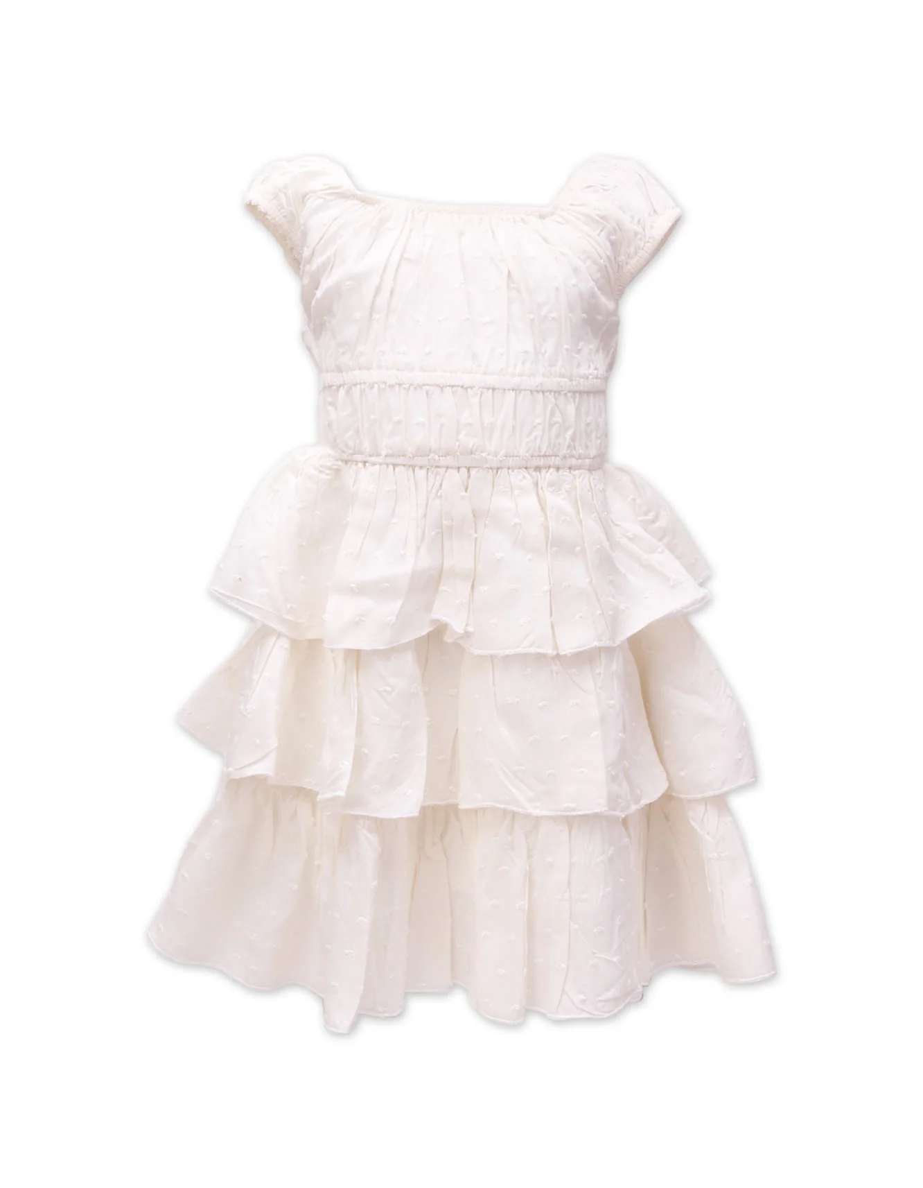 Zubaida's Sleeveless Multi Layered Ruffled Dress