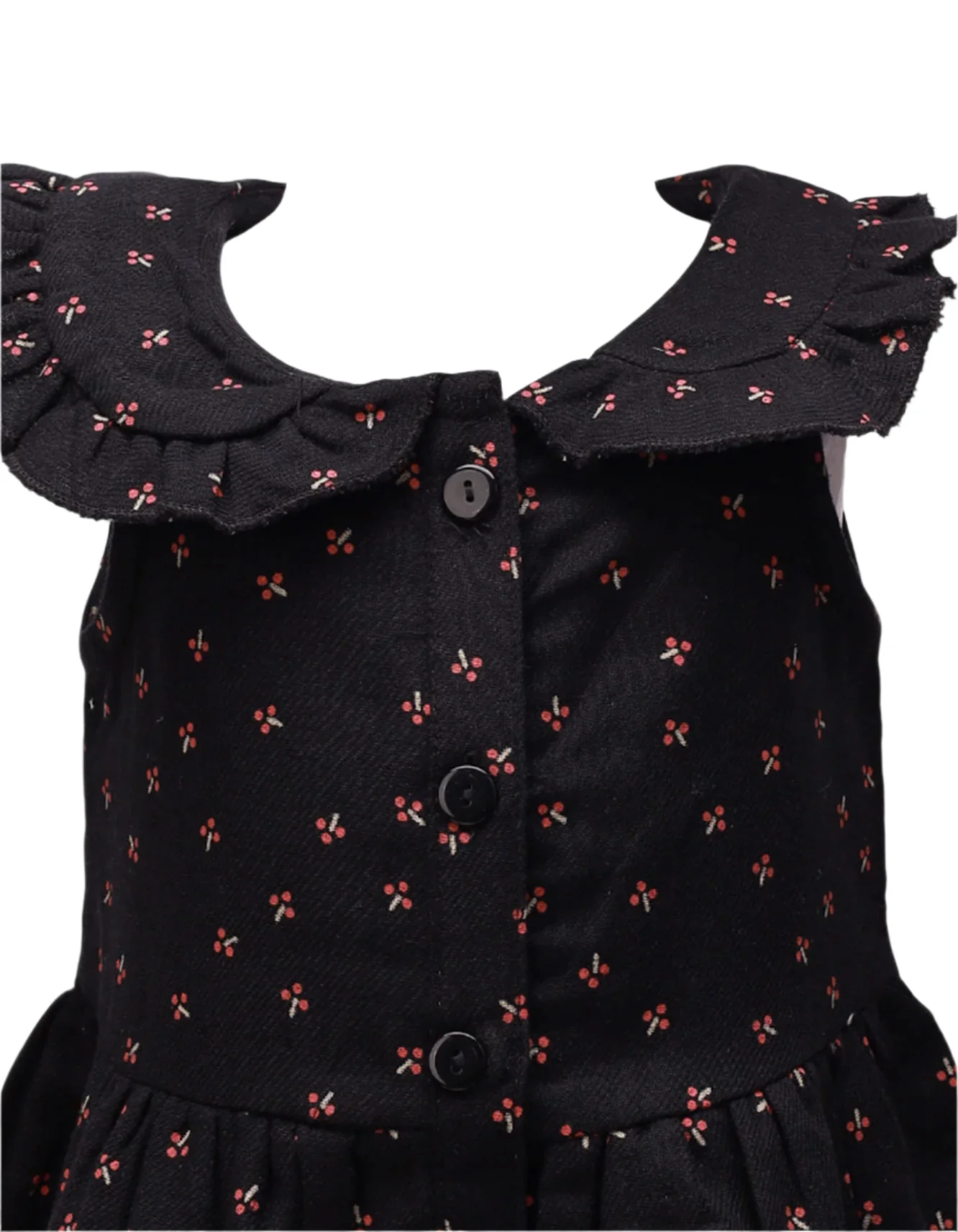Zubaida's Sleeveless Floral Dress with Purse - Image 4
