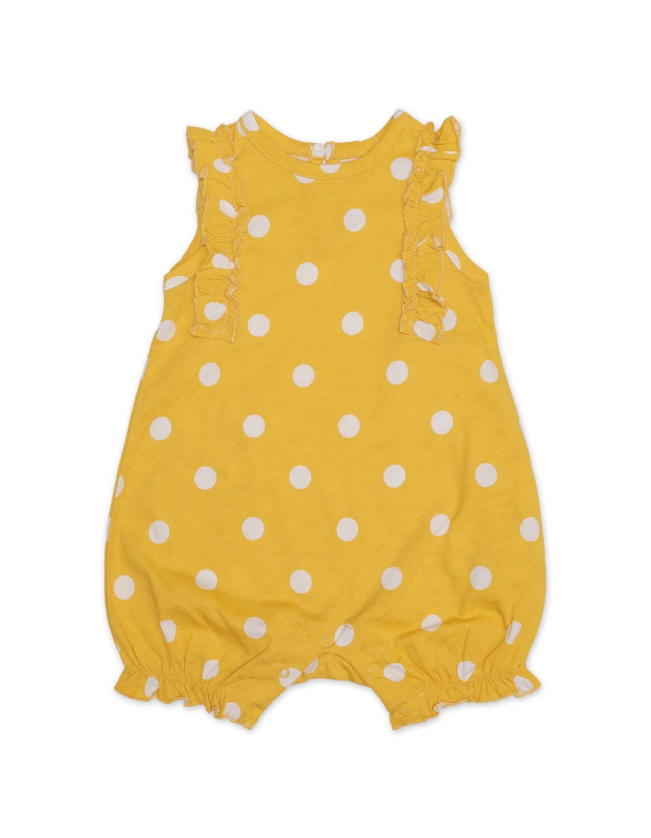 Zubaida's Sleeveless Polka Dots Romper with a coordinating Headband - Image 2