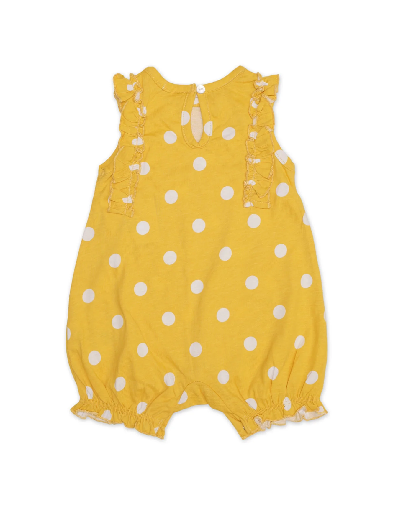 Zubaida's Sleeveless Polka Dots Romper with a coordinating Headband - Image 4