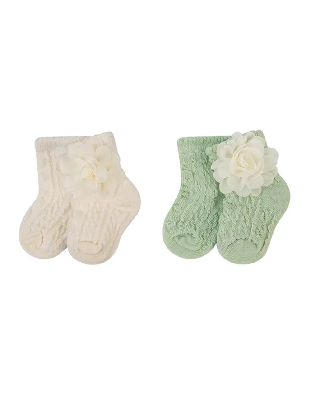 Zubaida's Elegant Floral Sparkling Socks - 2 Pairs