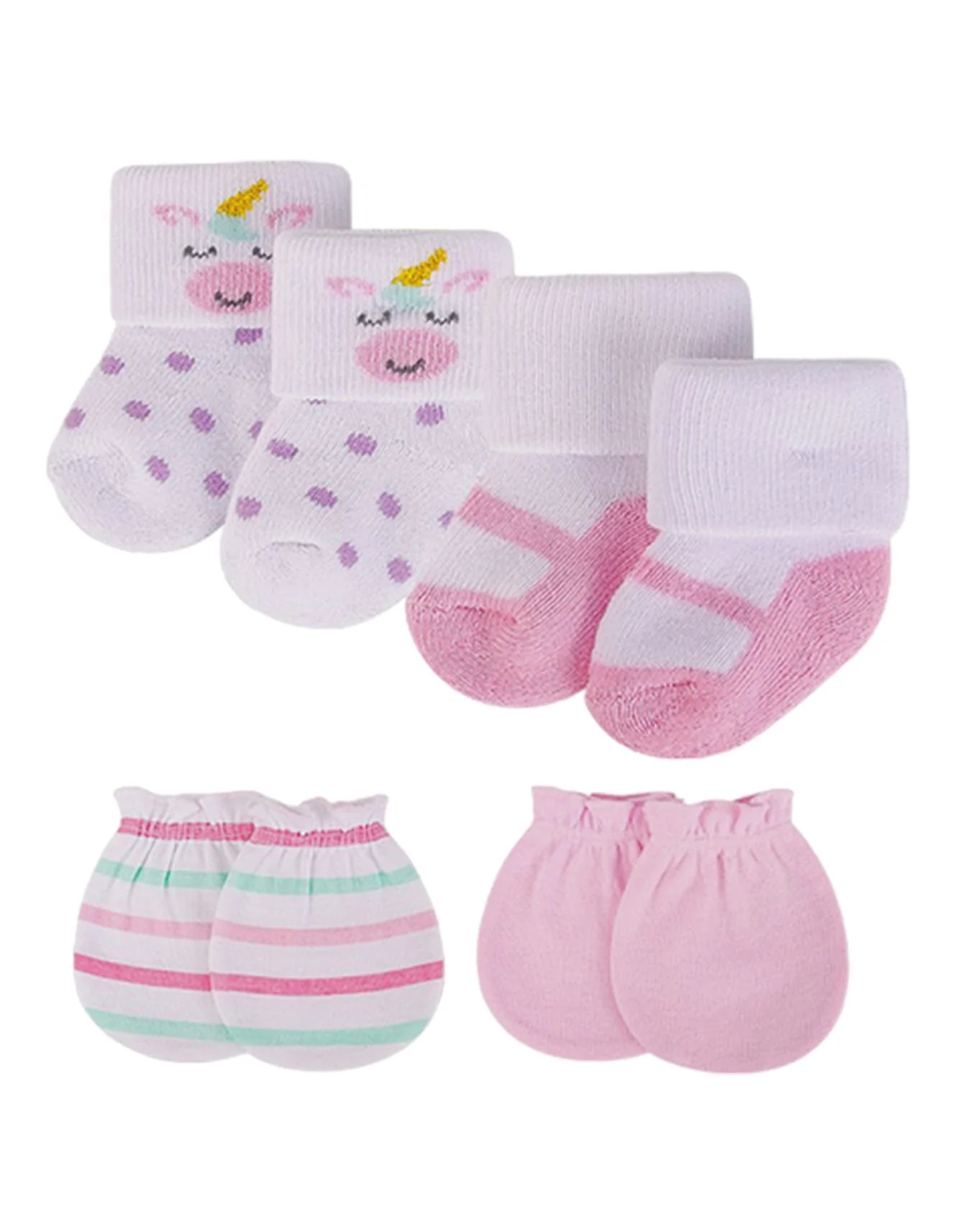 Zubaida's Socks & Mittens 4 Pcs