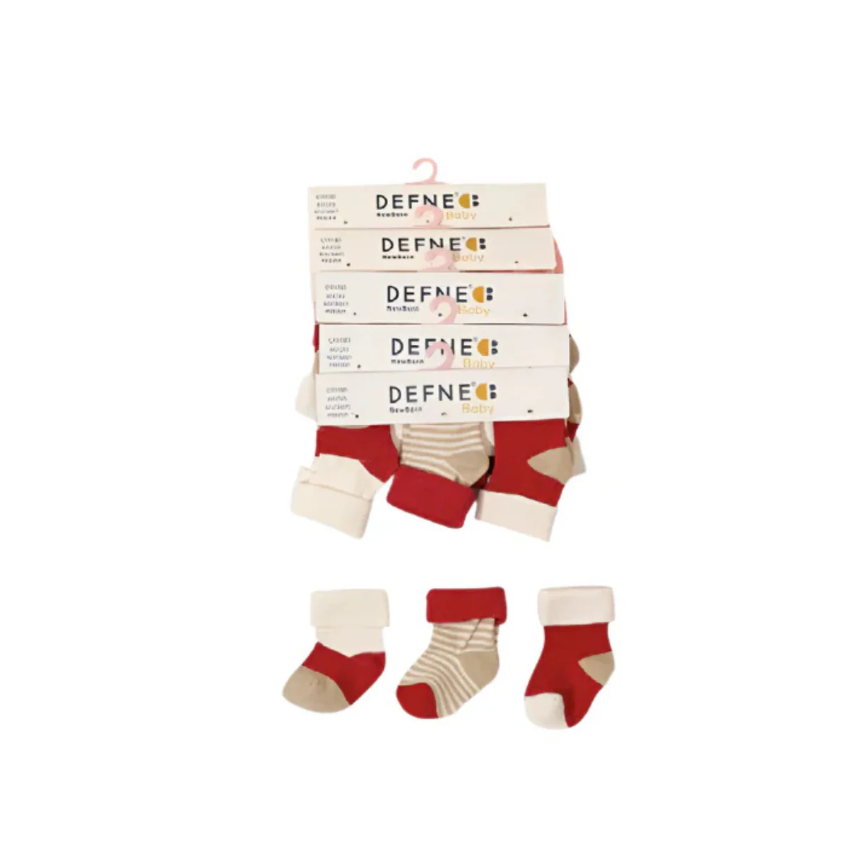 Zubaida's Socks - Pack of 3 ( new born )