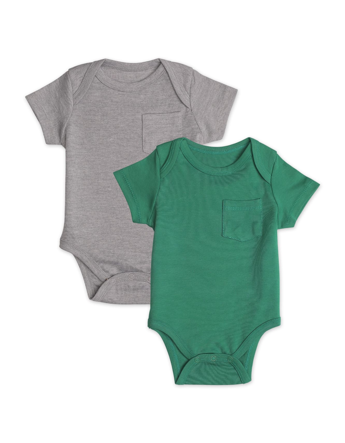 Zubaida's Soft & Comfortable Classic Front Pocket 2 Pcs Bodysuits