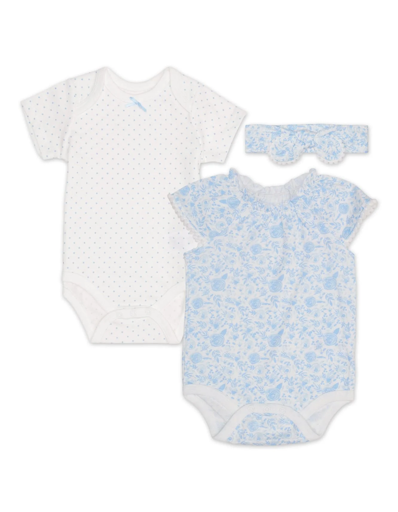 Zubaida's Stylish 3 Pcs Bodysuit Set with a coordinating Headband