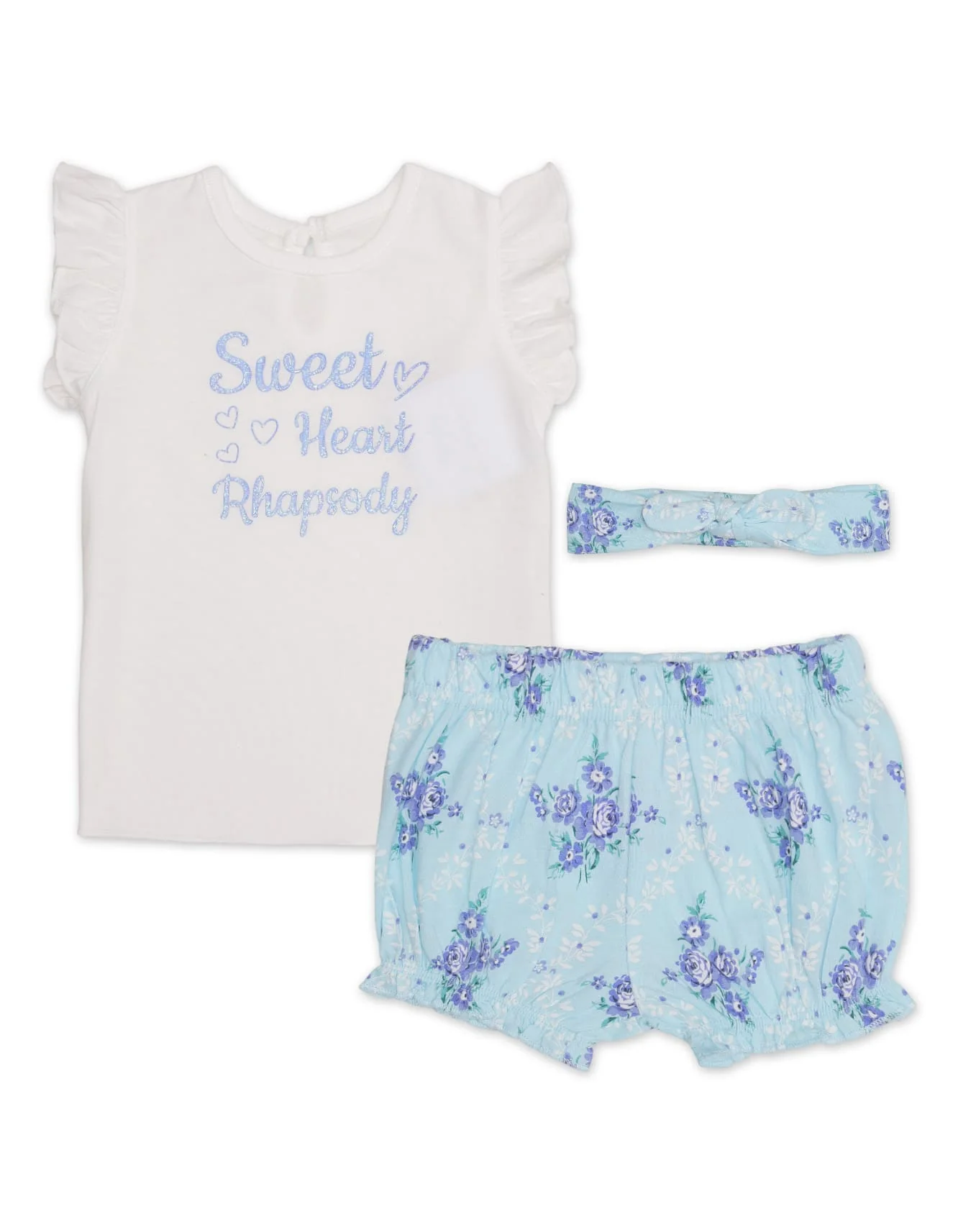 Zubaida's Charming 3 Pcs Suit Sey with a coordinating Headband