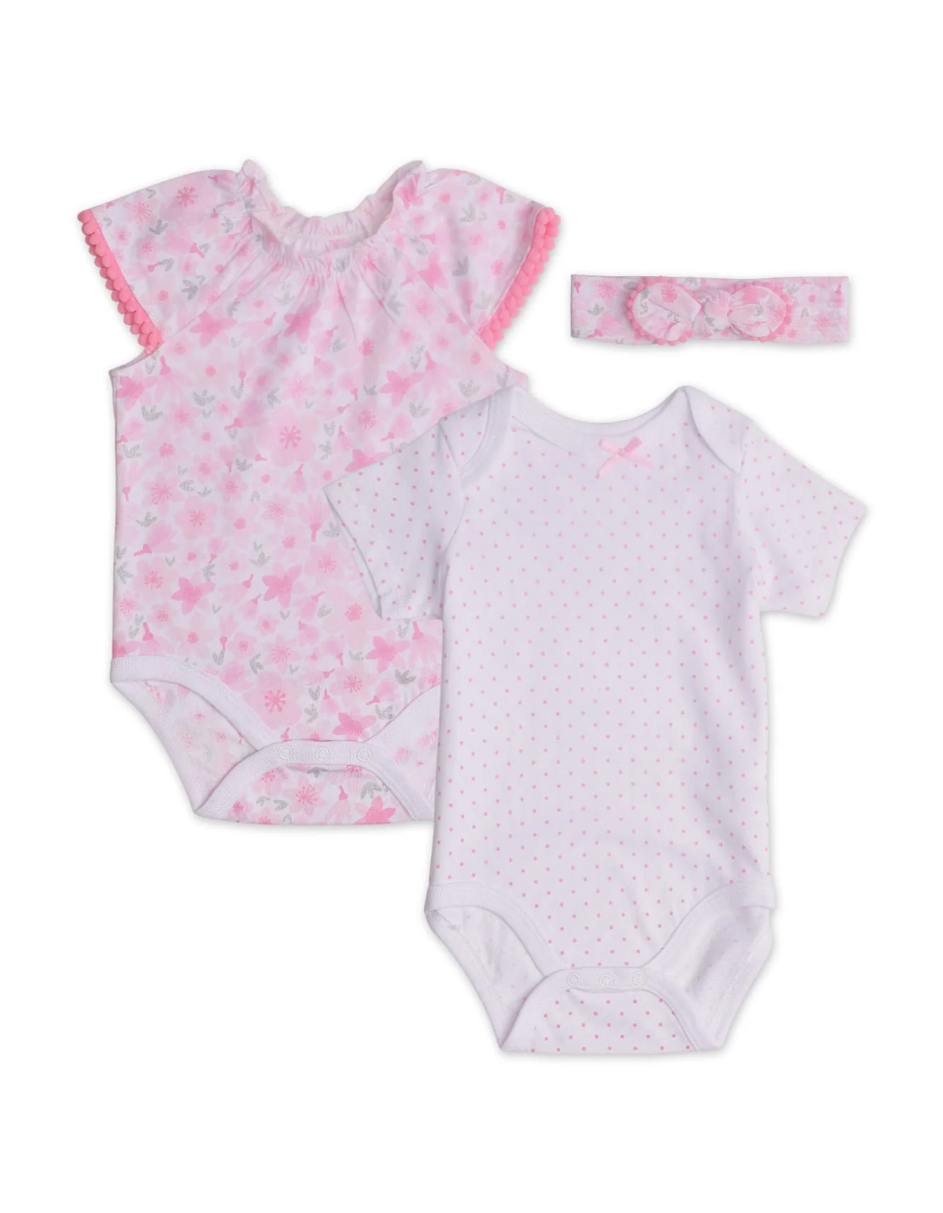 Zubaida's Stylish 3 Pcs Bodysuit Set with a coordinating Headband