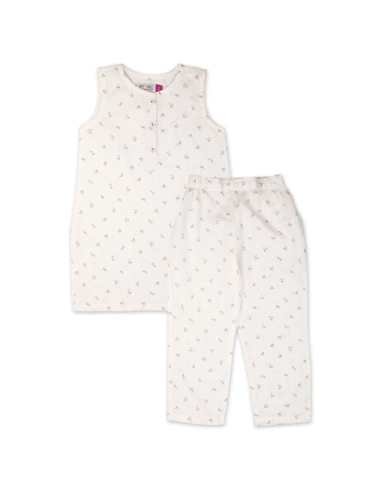 Zubaida's Sleeveless "Sweet Daisy Dreams" Co-Ord Set