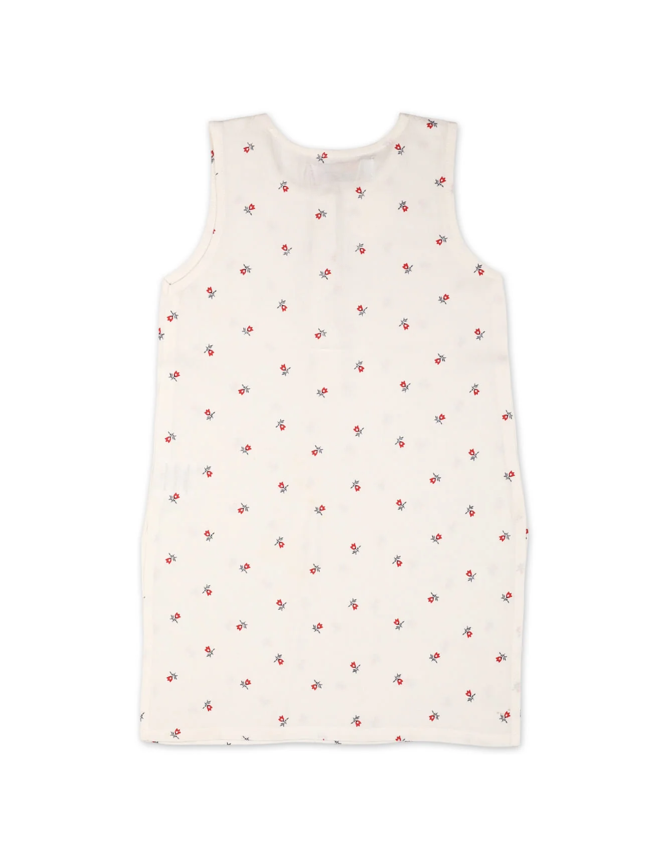 Zubaida's Sleeveless "Crimson Blossom Slumber" Co-Ord Set - Image 2