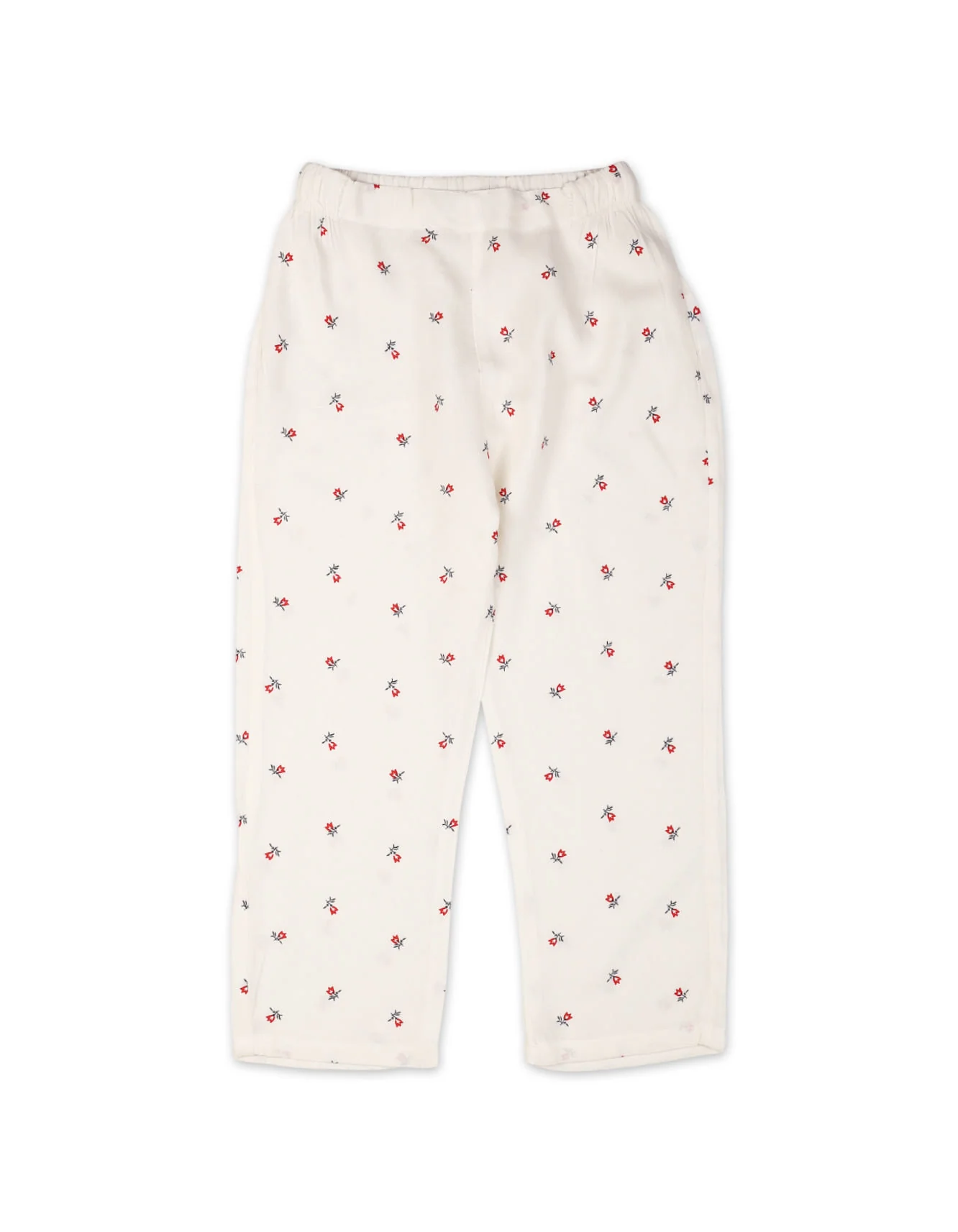 Zubaida's Sleeveless "Crimson Blossom Slumber" Co-Ord Set - Image 5
