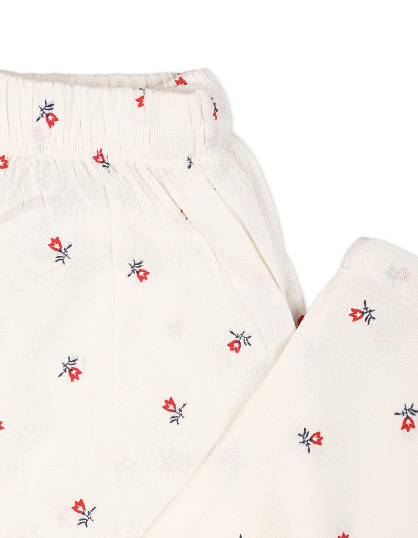 Zubaida's Sleeveless "Crimson Blossom Slumber" Co-Ord Set - Image 6