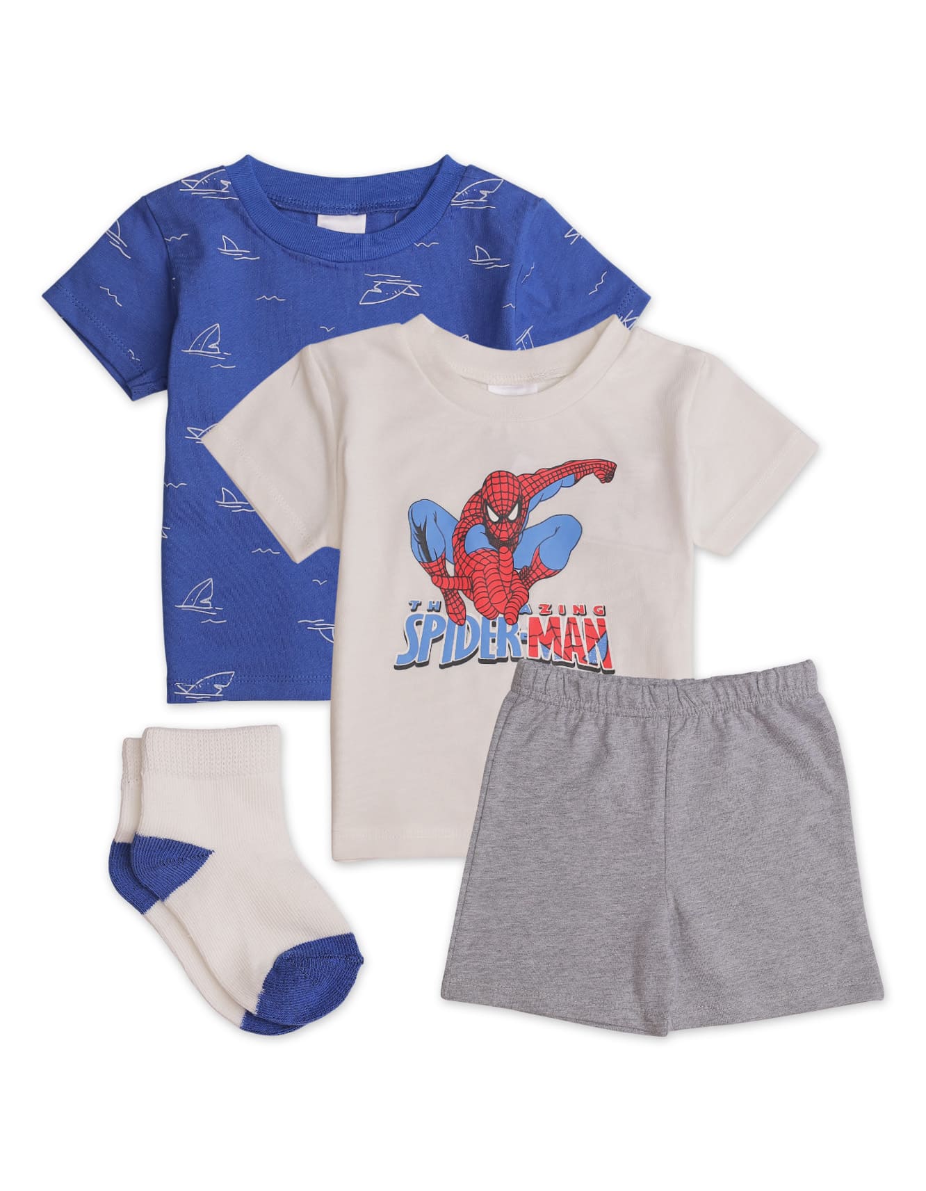 Zubaida's Spider Man 4 Pcs Suit Set