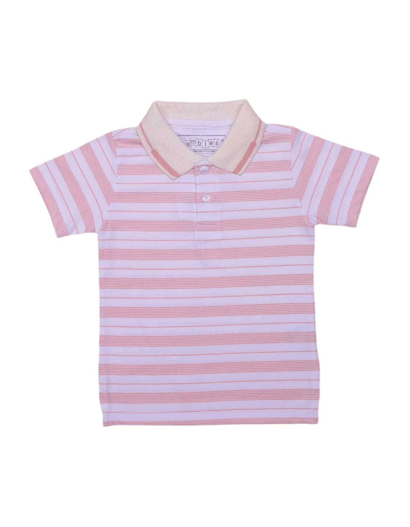Zubaida's Striped Polo T Shirt