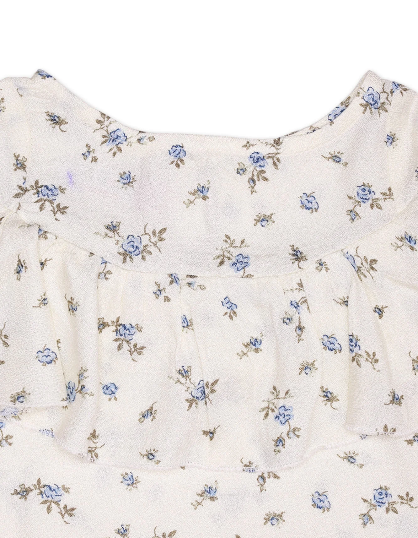 Zubaida's Floral Flutter Sleeve Top - Image 2