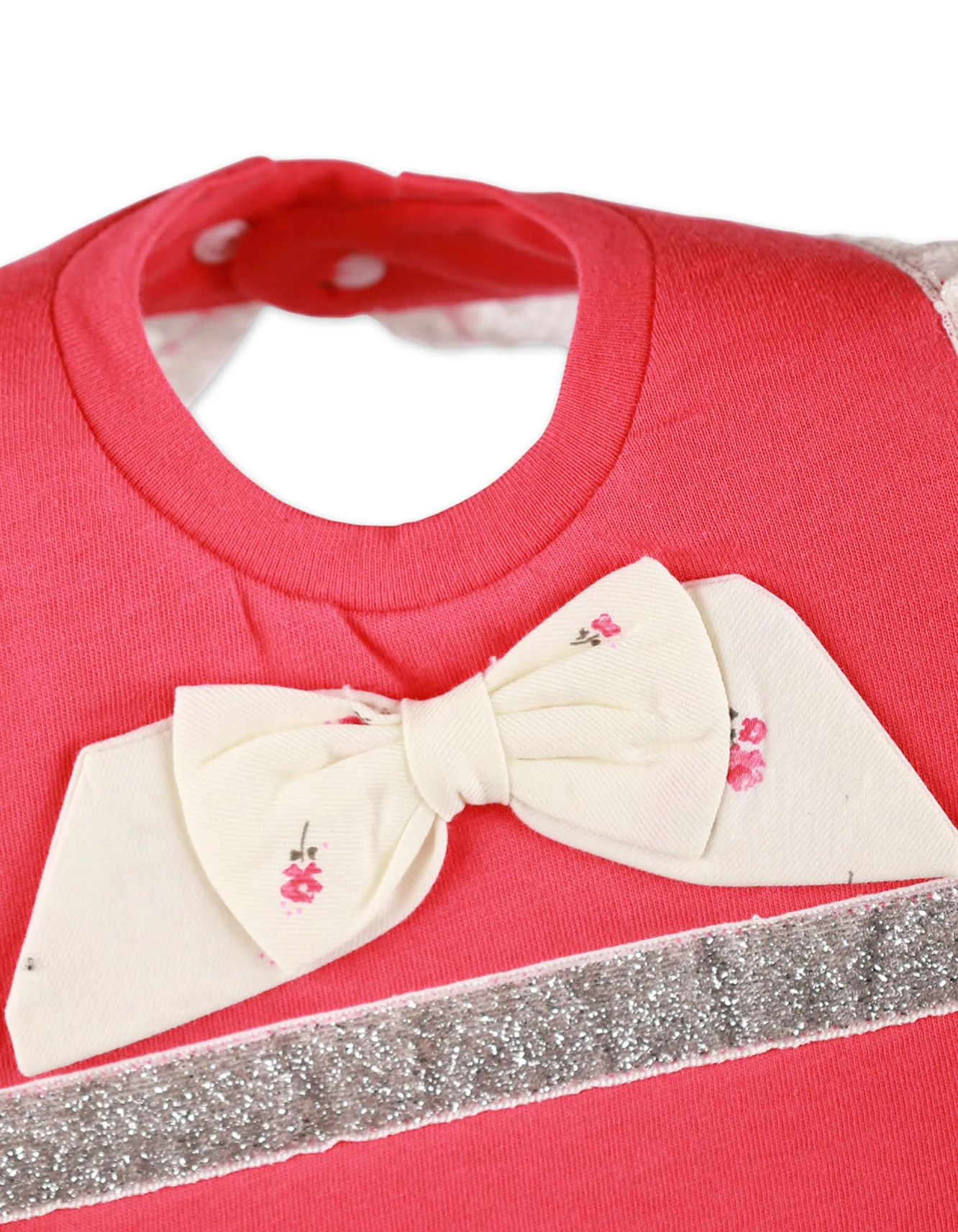 Zubaida's Formal Bib with Frills for Girls - Image 2