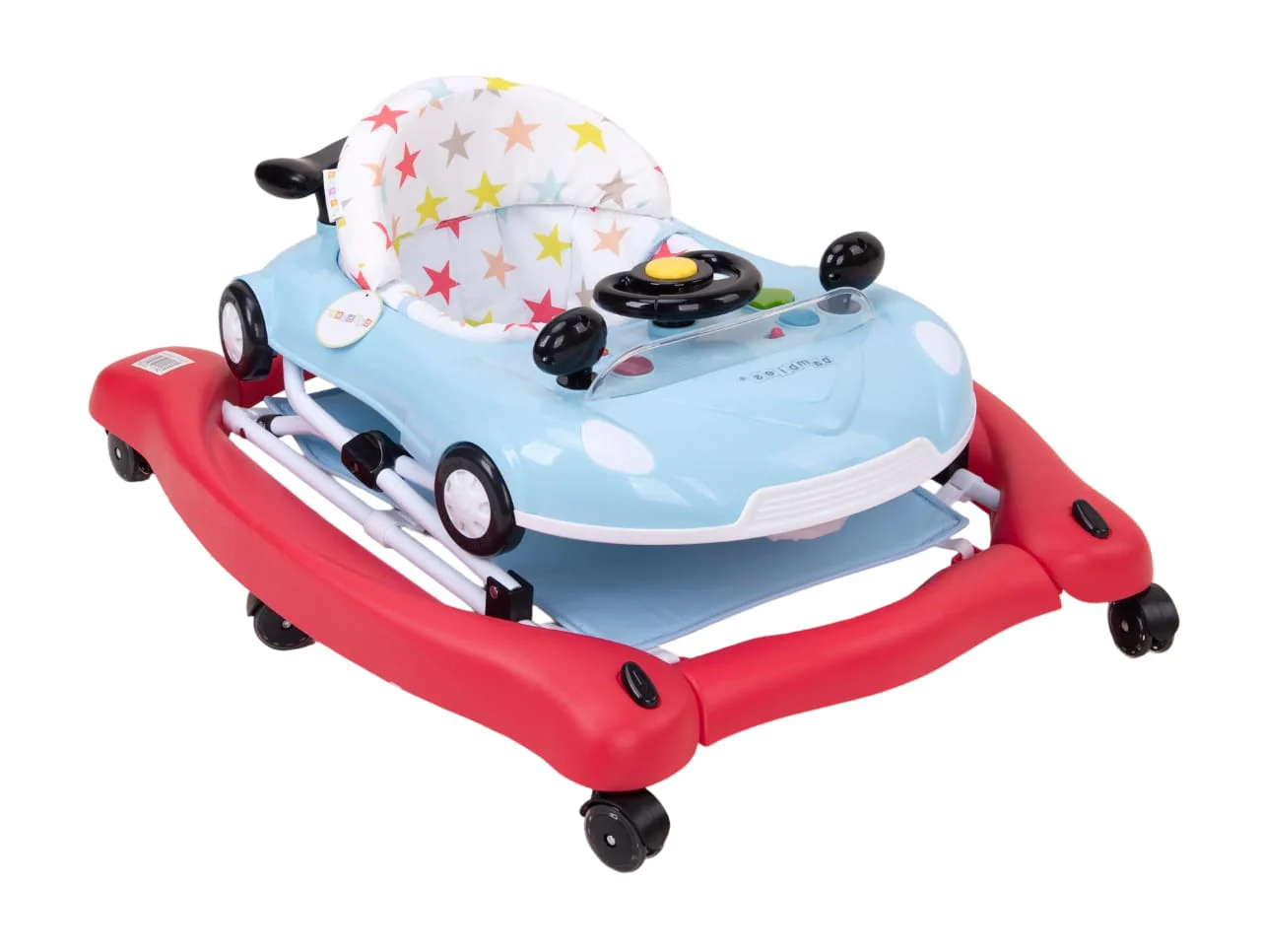 Zubaida's Ultimate Premium Bambies® 5-in-1 Baby Walker with Detachable Activity Tray, Rocker, Push-Behind, Padded Seat and Feeding Tray Functions - Image 8