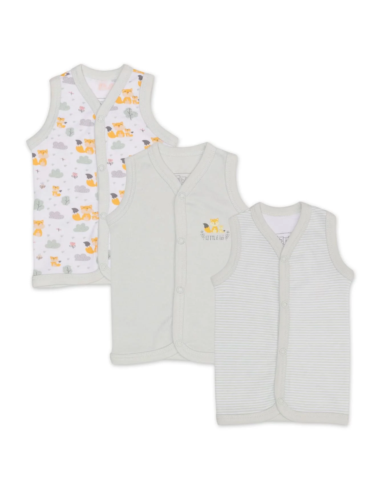 Zubaida's Vest Pack of 3 - Fox Theme