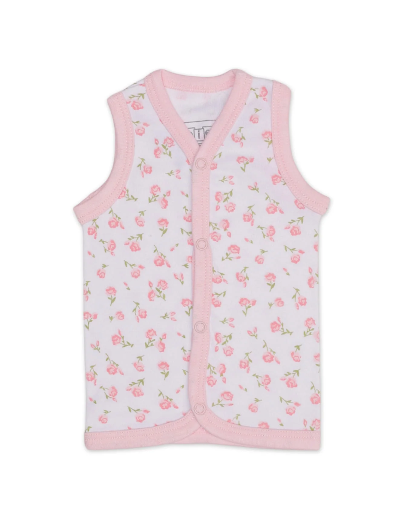 Zubaida's Vest Pack of 3 - Pink Floral Theme - Image 2