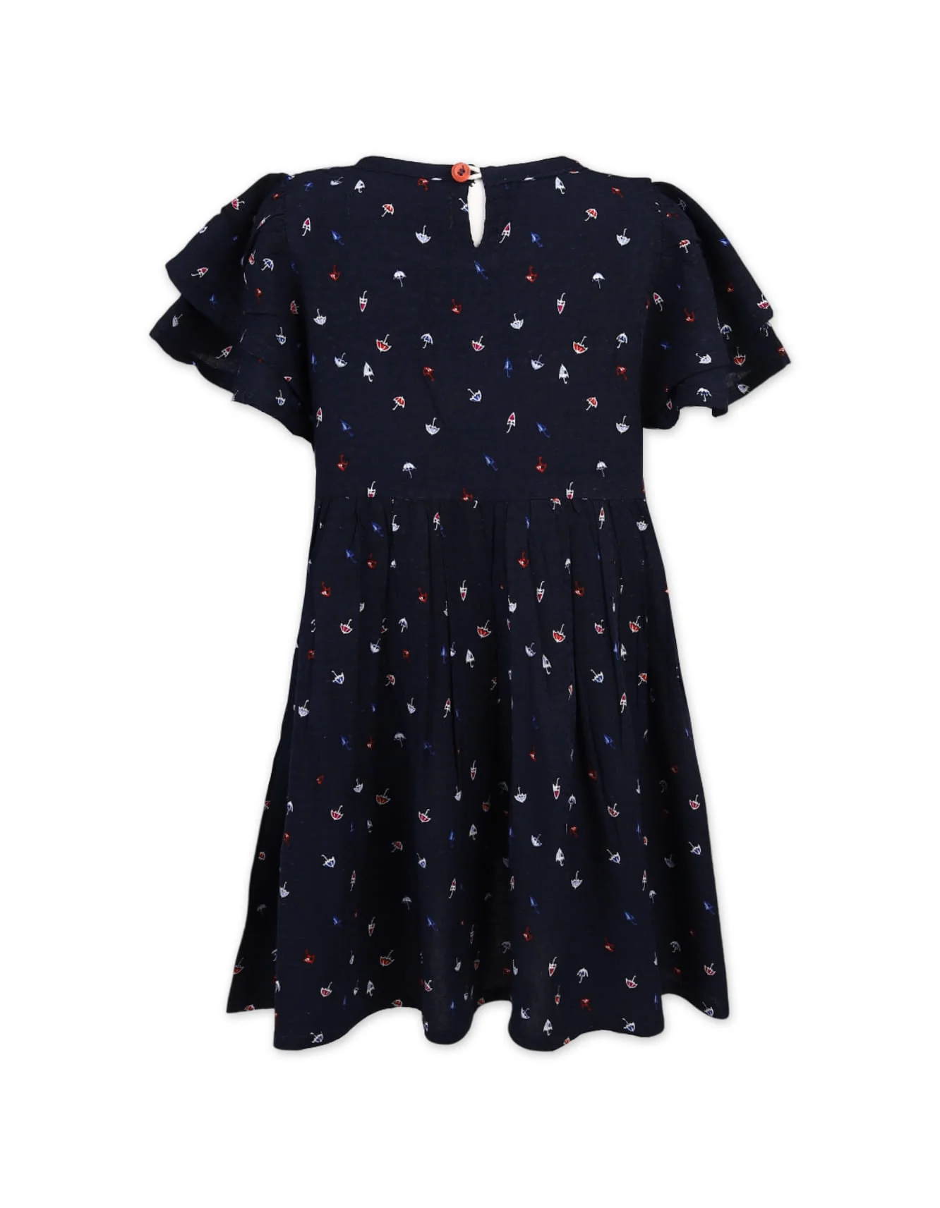 Dress with Vibrant Rainy Day Charm Print at Zubaidas Official™ Pakistan - Image 2