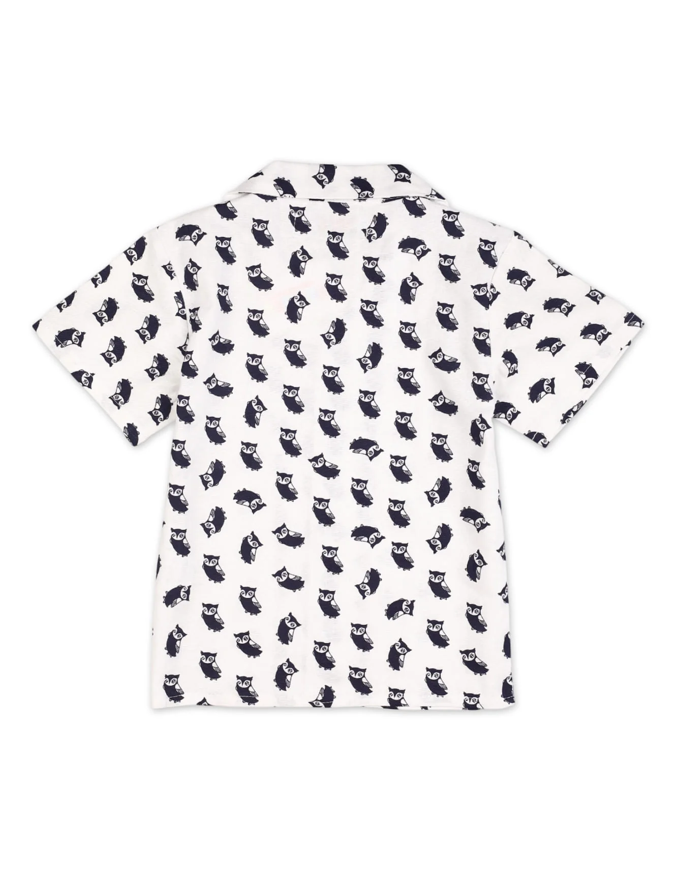 Zubaida's Vibrant "Wise Owls" Button-Down Shirt - Image 3