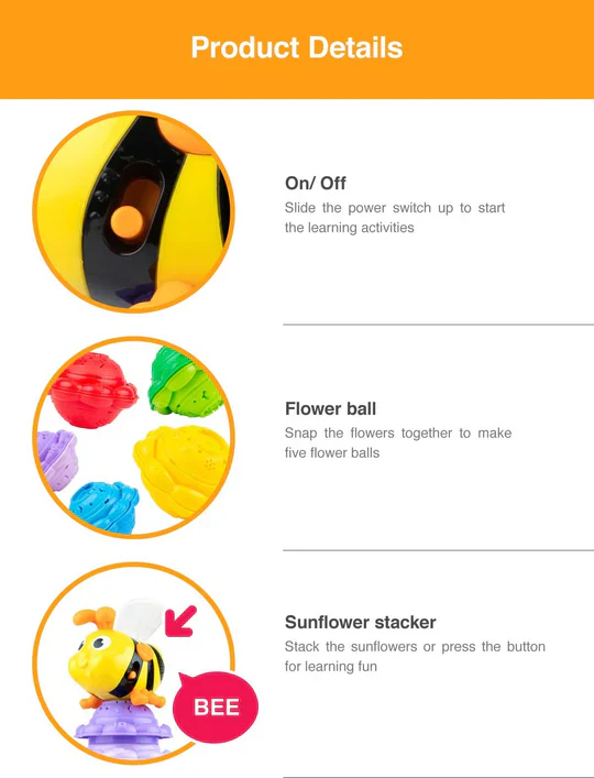 Zubaida's Winfun Stack & Learn Bee N Flower - 0650 - Image 4
