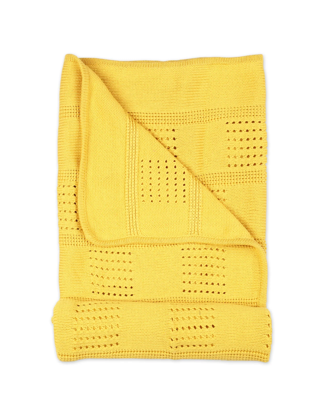 Multi-Purpose Woolen Baby Blanket Yellow at Zubaidas Official™ Pakistan